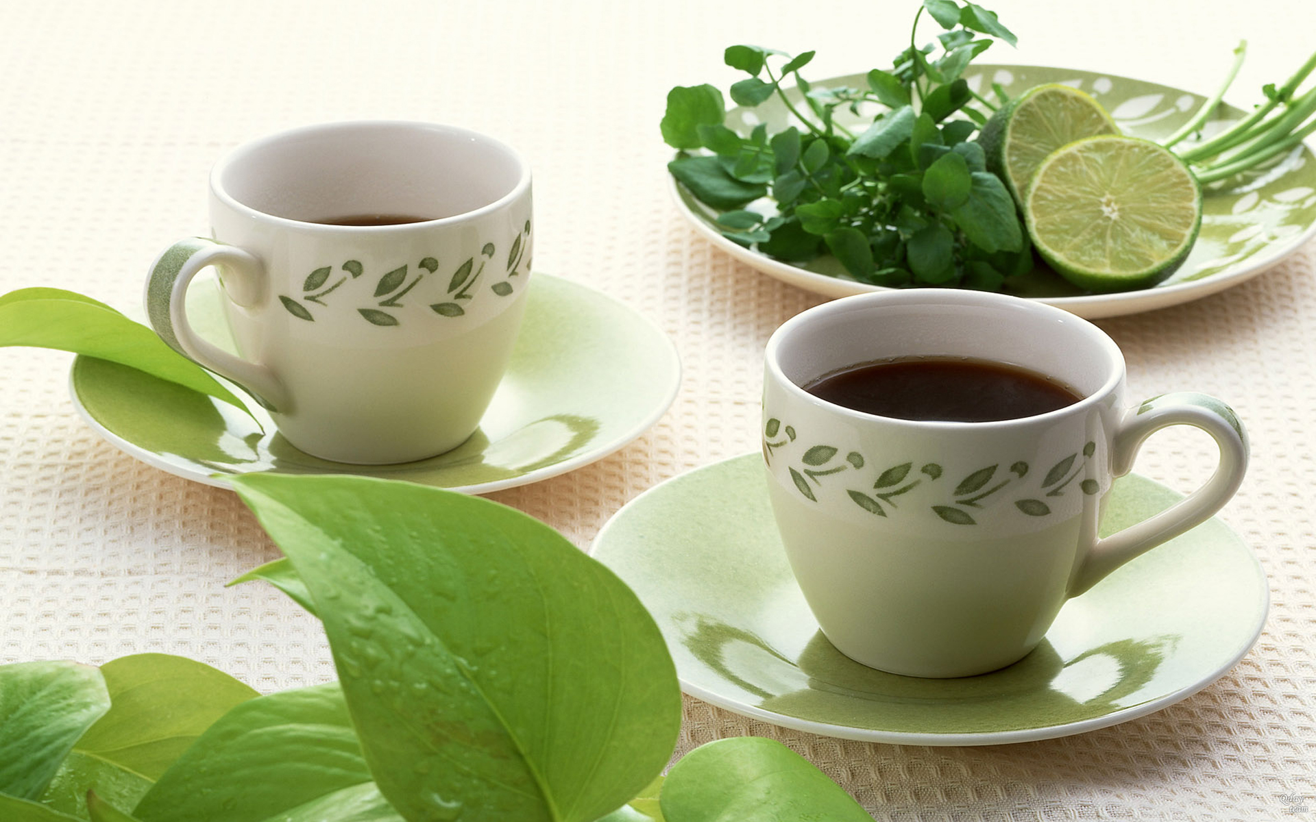 Обои мята, листья, зелёный, лайм, напитки, чай, чашки, травяной, mint, leaves, green, lime, drinks, tea, cup, herbal разрешение 1920x1200 Загрузить