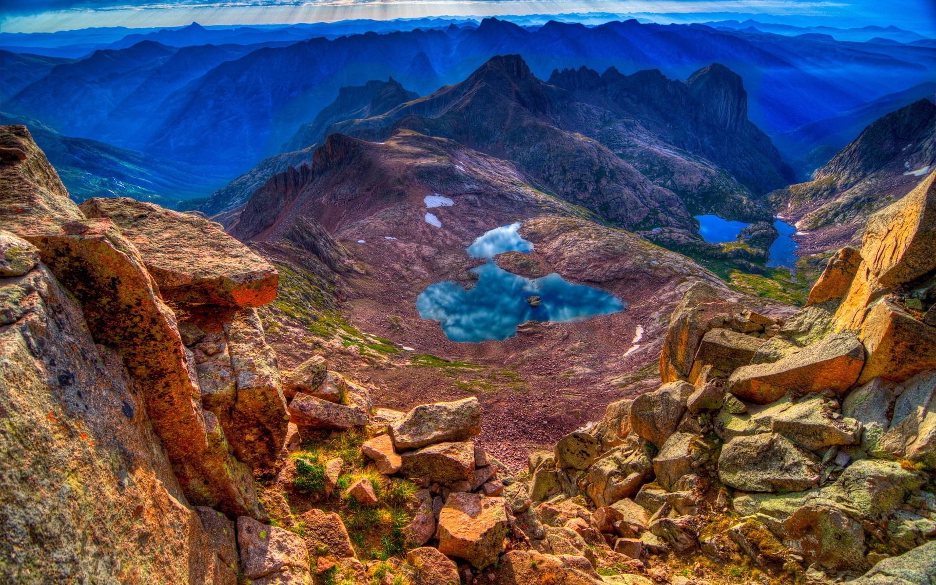 Обои горы, камни, туман, сша, красиво, колорадо, горы сан - хуан, mountains, stones, fog, usa, beautiful, colorado, mountains san juan разрешение 1920x1200 Загрузить