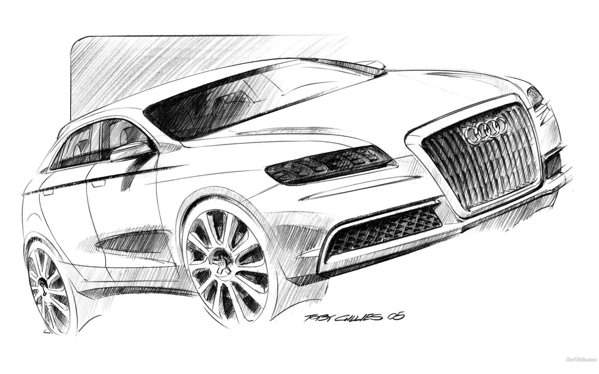 Рисунок автомобиля графика. Audi Roadjet. Автомобиль рисунок. Эскиз автомобиля. Рисунок автомобиля карандашом.