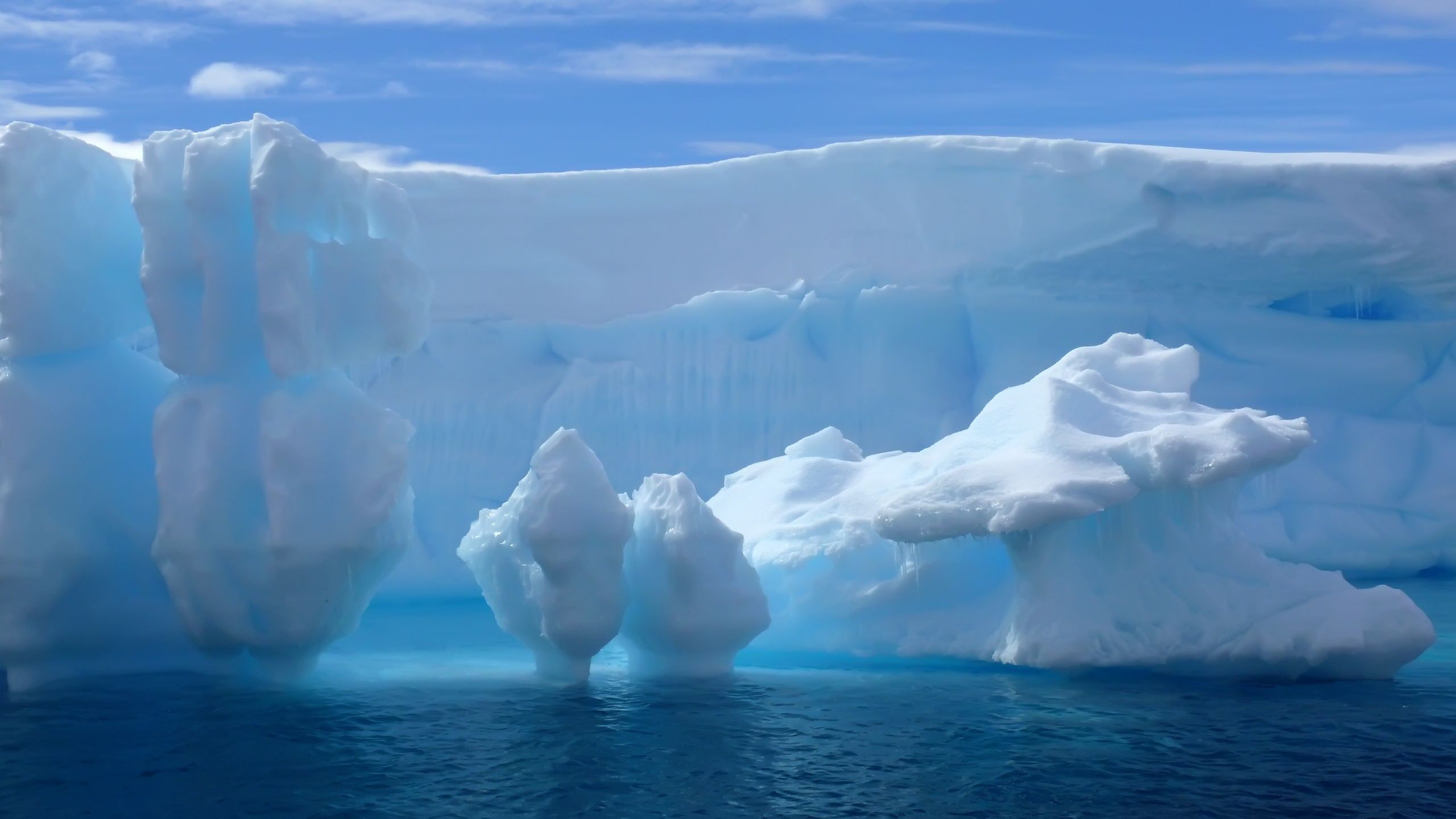 Обои вода, обои, лёд, айсберг, water, wallpaper, ice, iceberg разрешение 2560x1440 Загрузить