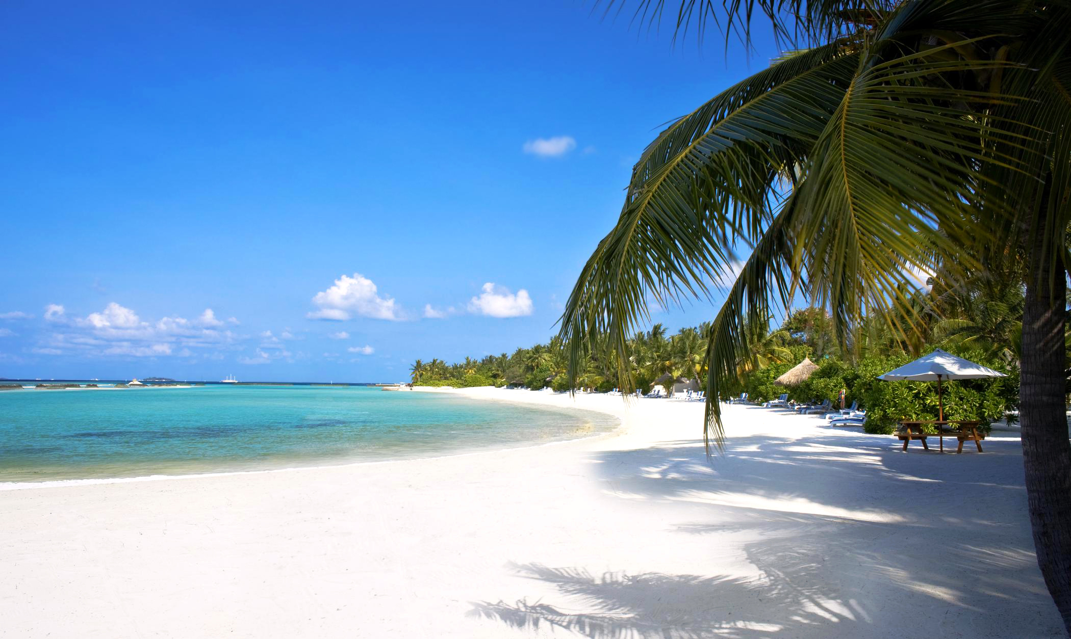 Обои пляж, тропики, beach, tropics разрешение 2100x1254 Загрузить