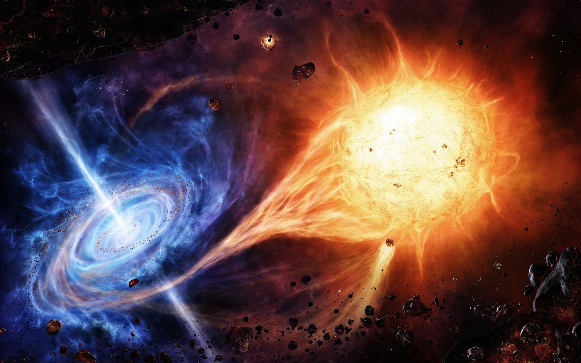 Обои Спиральные галактики картинки на рабочий стол на тему Космос - скачать бесплатно