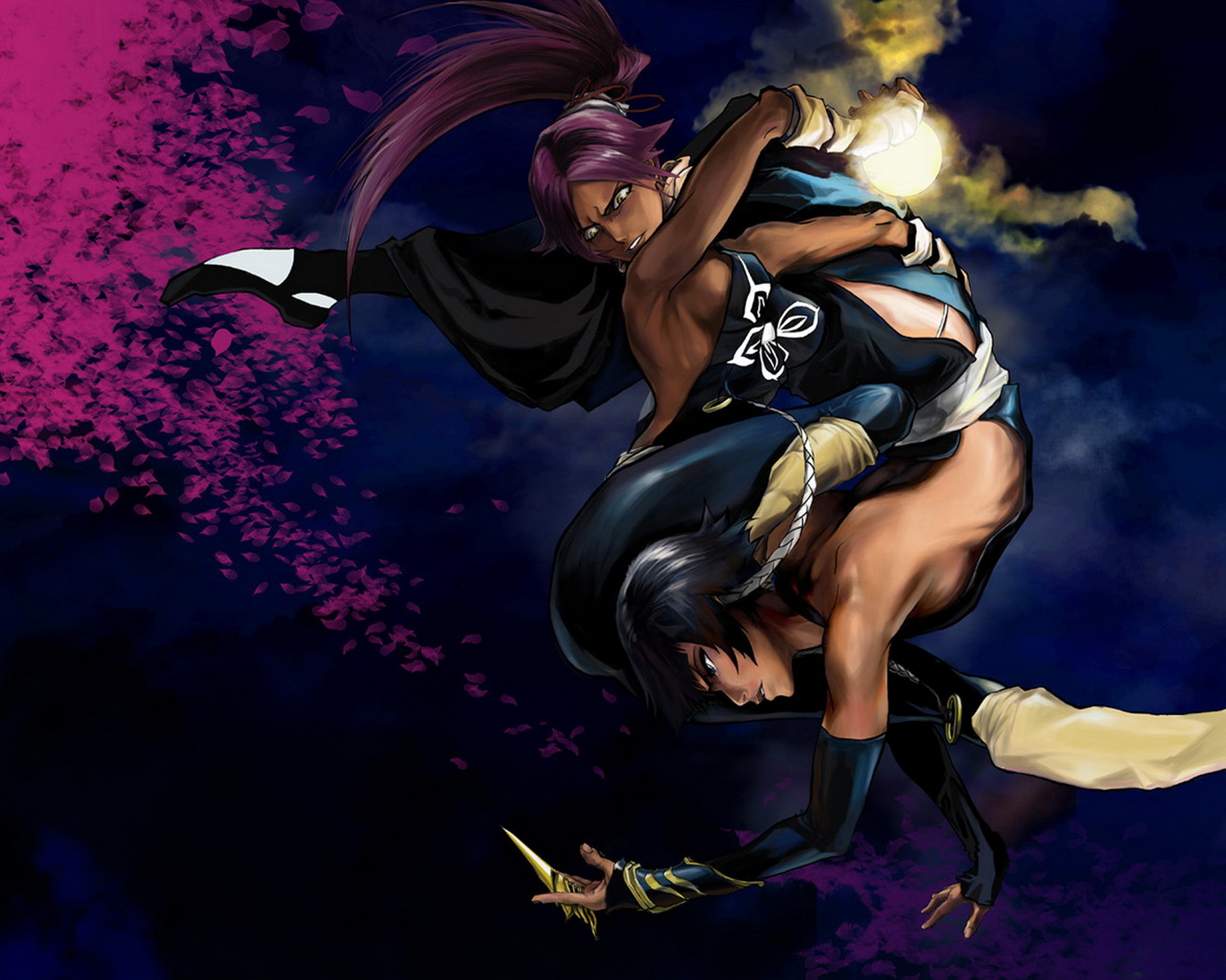 Обои блич, shihouin yoruichi, blich, soj fon, bleach разрешение 1920x1535 Загрузить