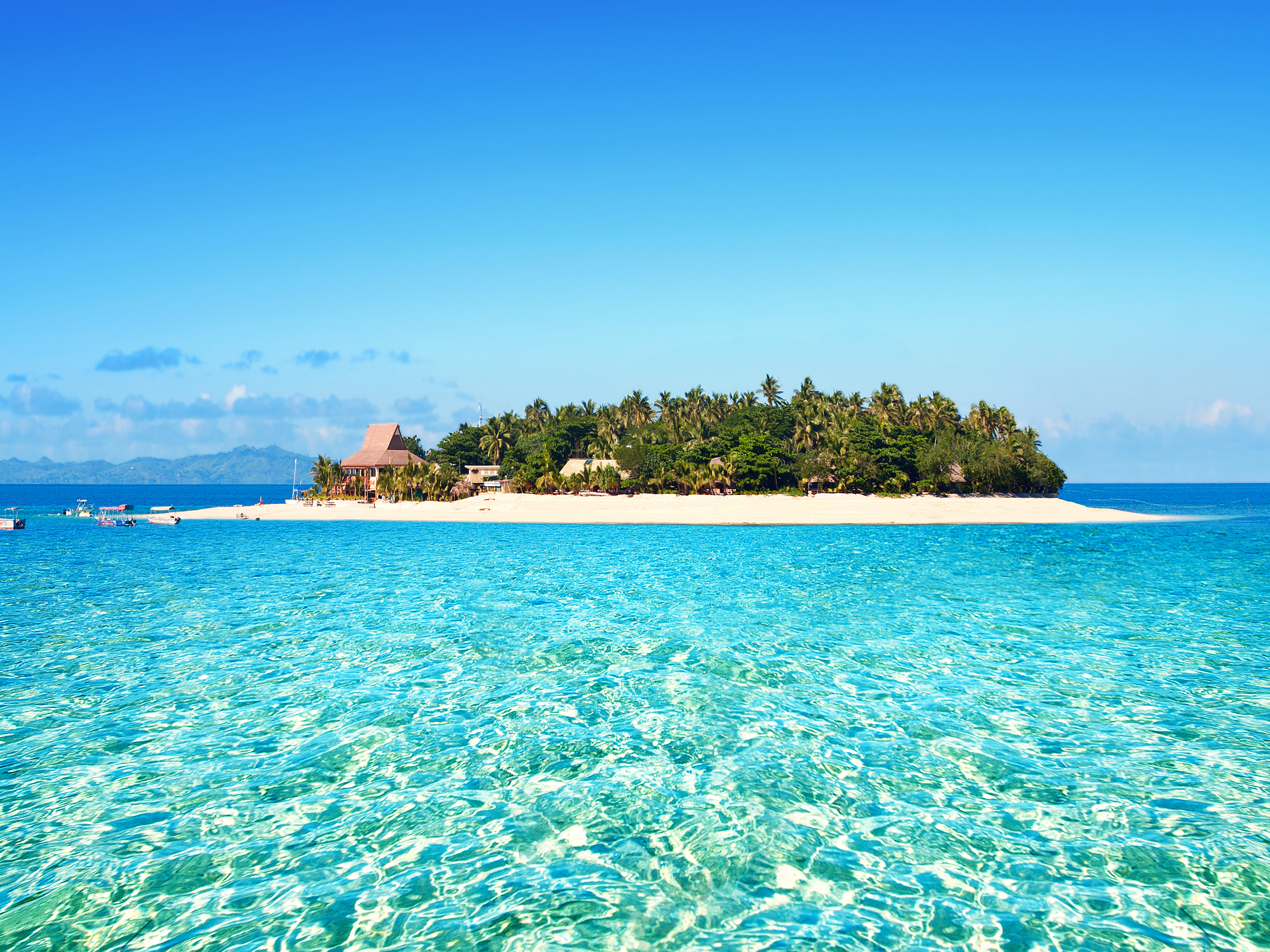 Остров Фиджи берег