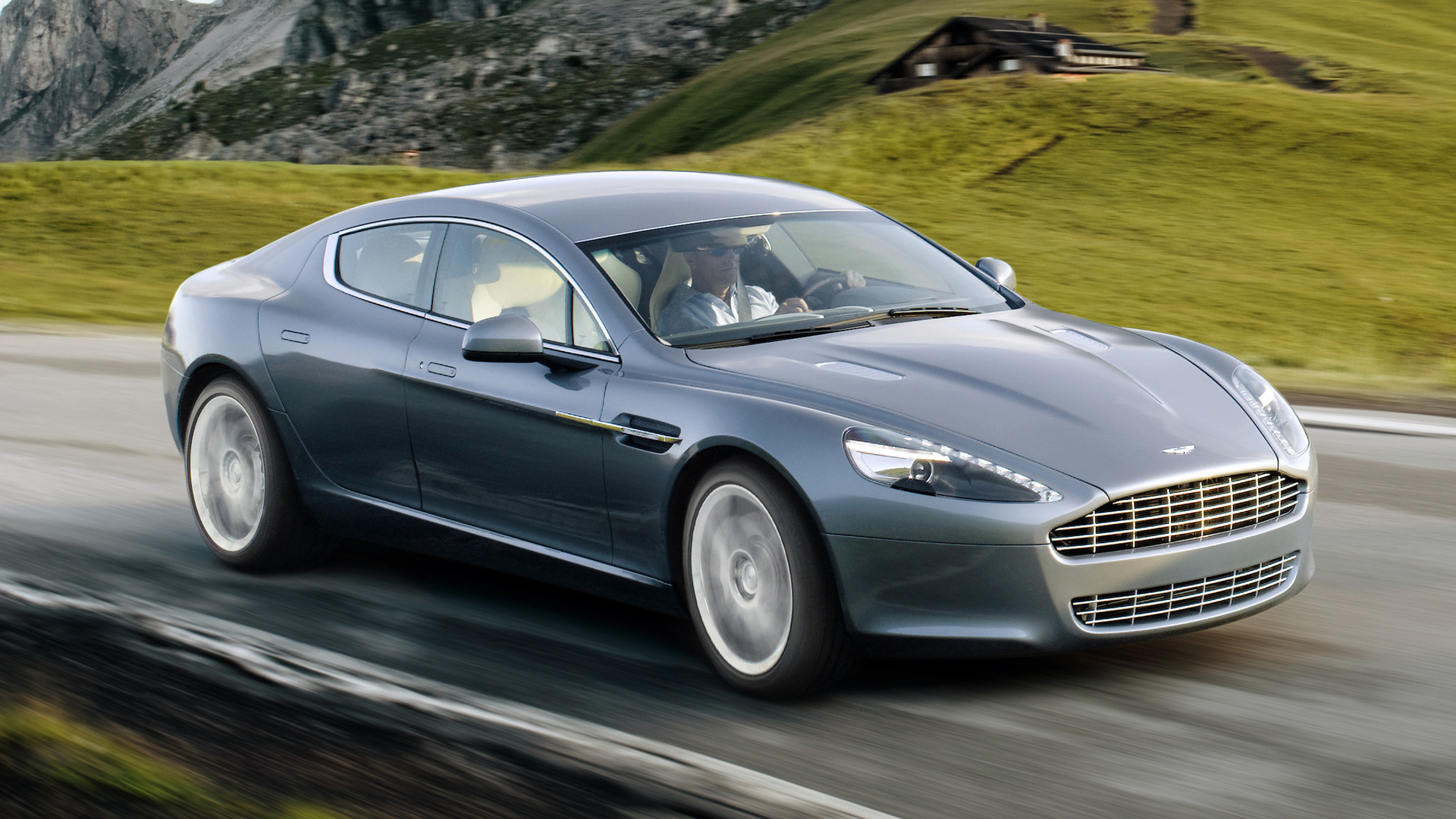 Обои голубая, rapide, астон мартин, blue, aston martin разрешение 1920x1080 Загрузить