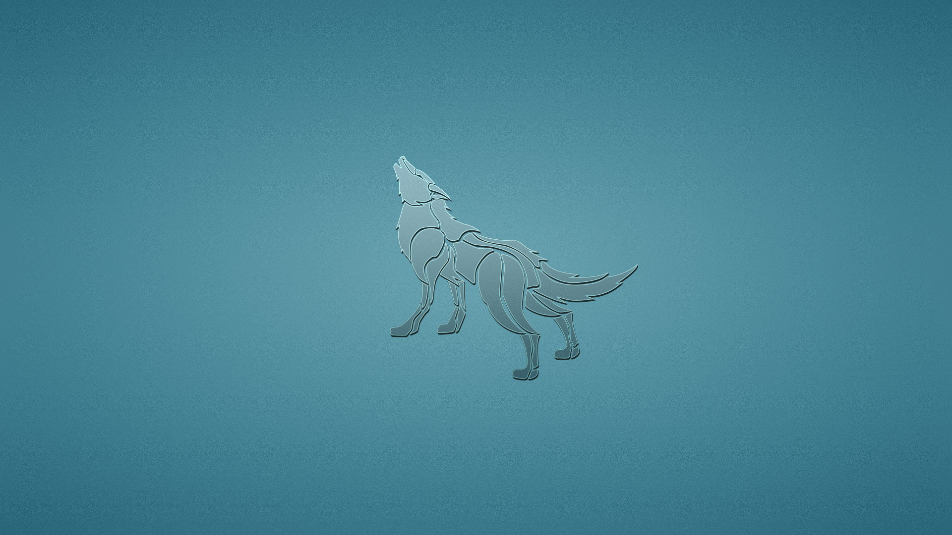 Обои собака, минимализм, животное, волк, синий фон, воет, dog, minimalism, animal, wolf, blue background, howling разрешение 1920x1080 Загрузить