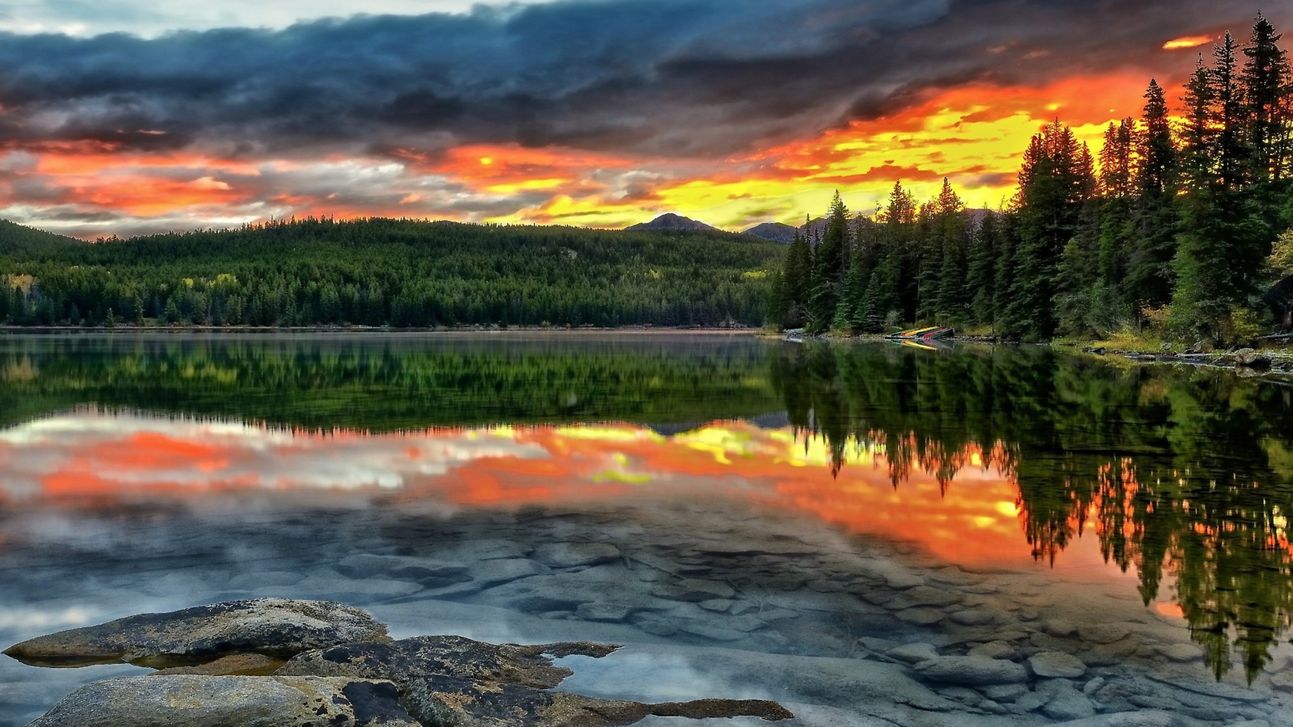 Обои национальный парк джаспер, jasper national park разрешение 2560x1440 Загрузить