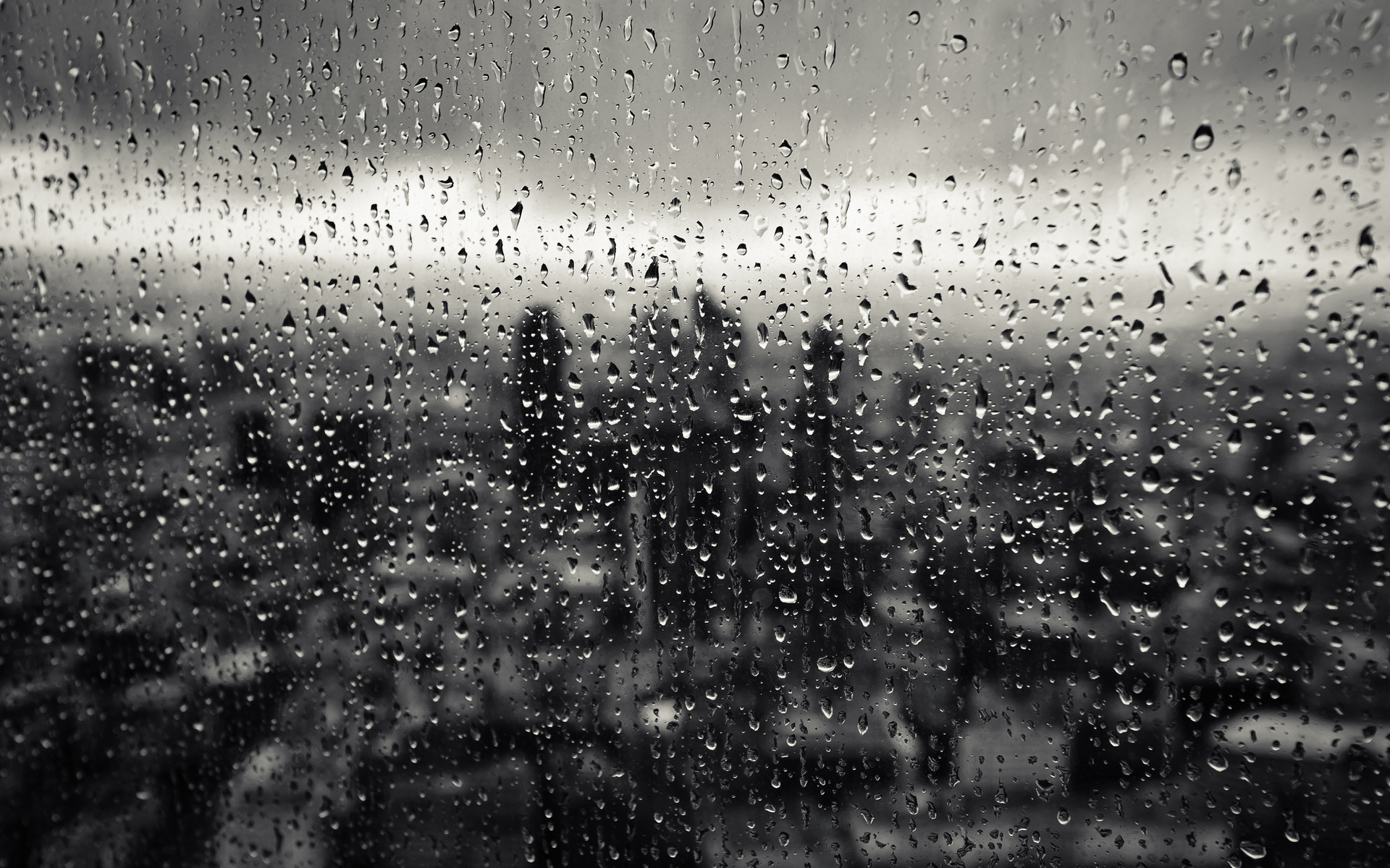 Обои макро, капли, город, дождь, окно, стекло, macro, drops, the city, rain, window, glass разрешение 1920x1200 Загрузить