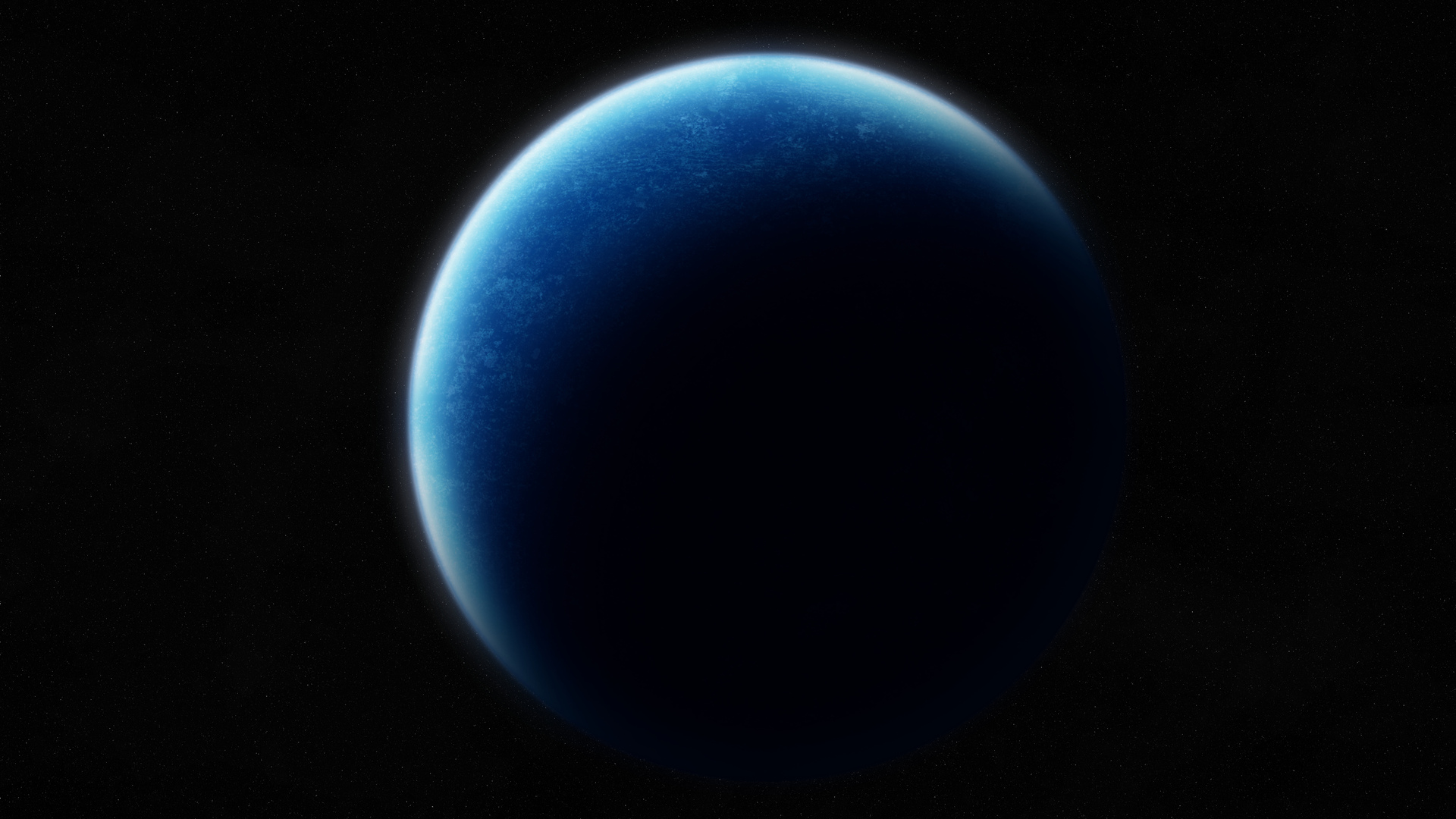 Обои планета, голубая, тени, блака, sci fi, planet, blue, shadows, black разрешение 1920x1080 Загрузить