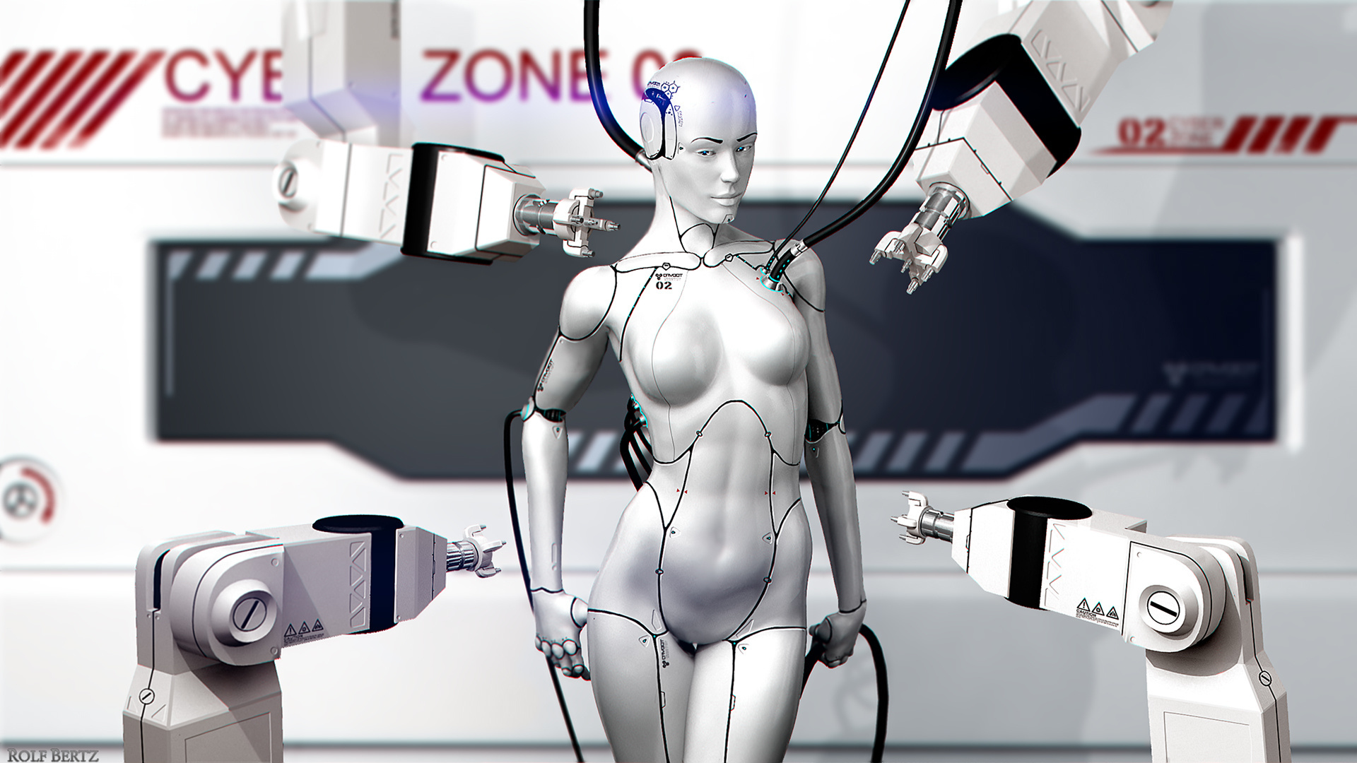 Робот гиноид андроид киборги