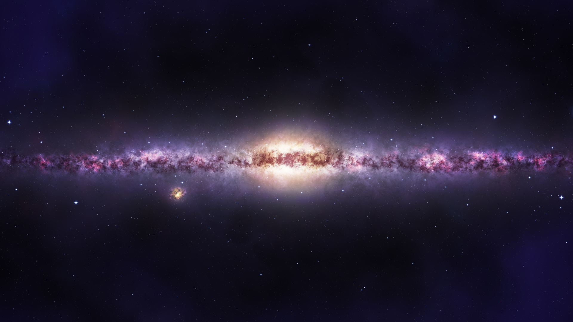 Скачать обои галактика, млечный путь, milky way, galaxy, the milky way  разрешение 1920x1080 #68348