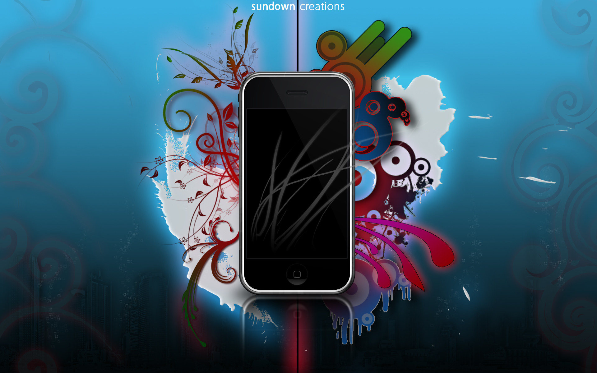 Обои расцветка, 7 ios, смартфон, phone beautiful creations, iphone 5c, эппл, colors, ios 7, smartphone, apple разрешение 1920x1200 Загрузить