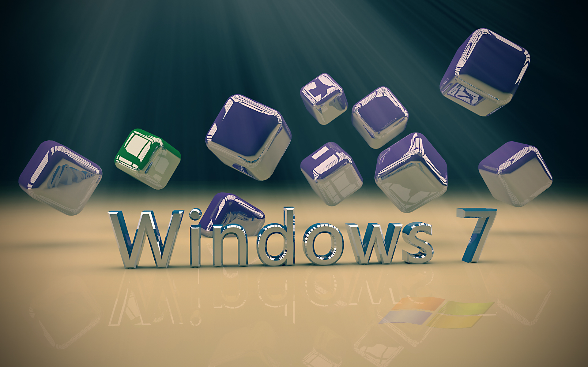 Обои 3d стеклянный win 7, 3d glass win 7 разрешение 1920x1200 Загрузить