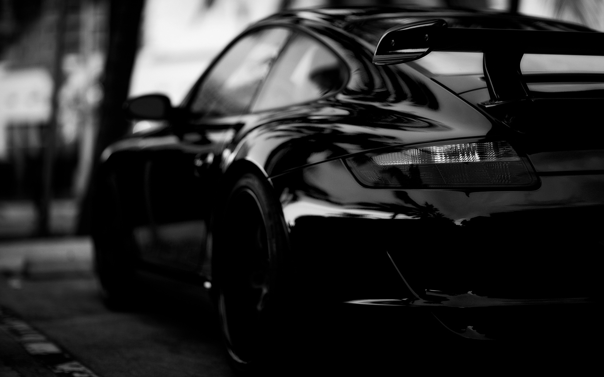 Обои черный, автомобиль, порше, black, car, porsche разрешение 1920x1200 Загрузить