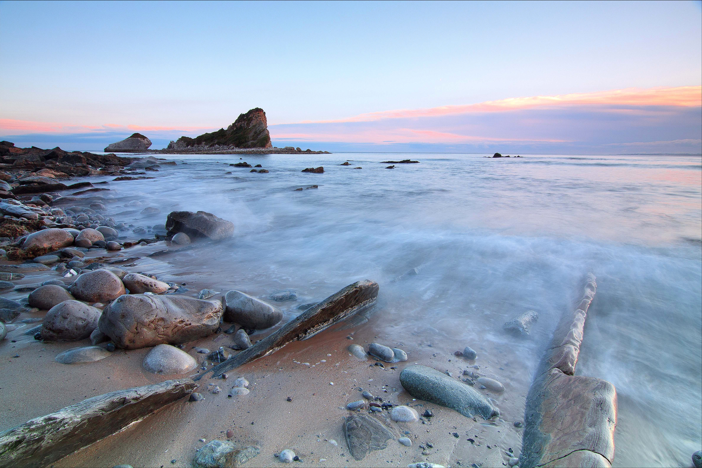 Обои скалы, камни, закат, пейзаж, море, rocks, stones, sunset, landscape, sea разрешение 2880x1921 Загрузить