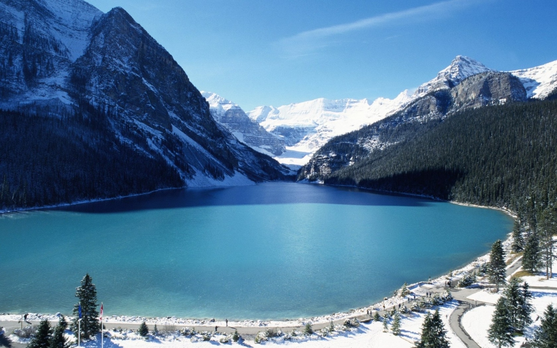 Канада Lake Louise зимой