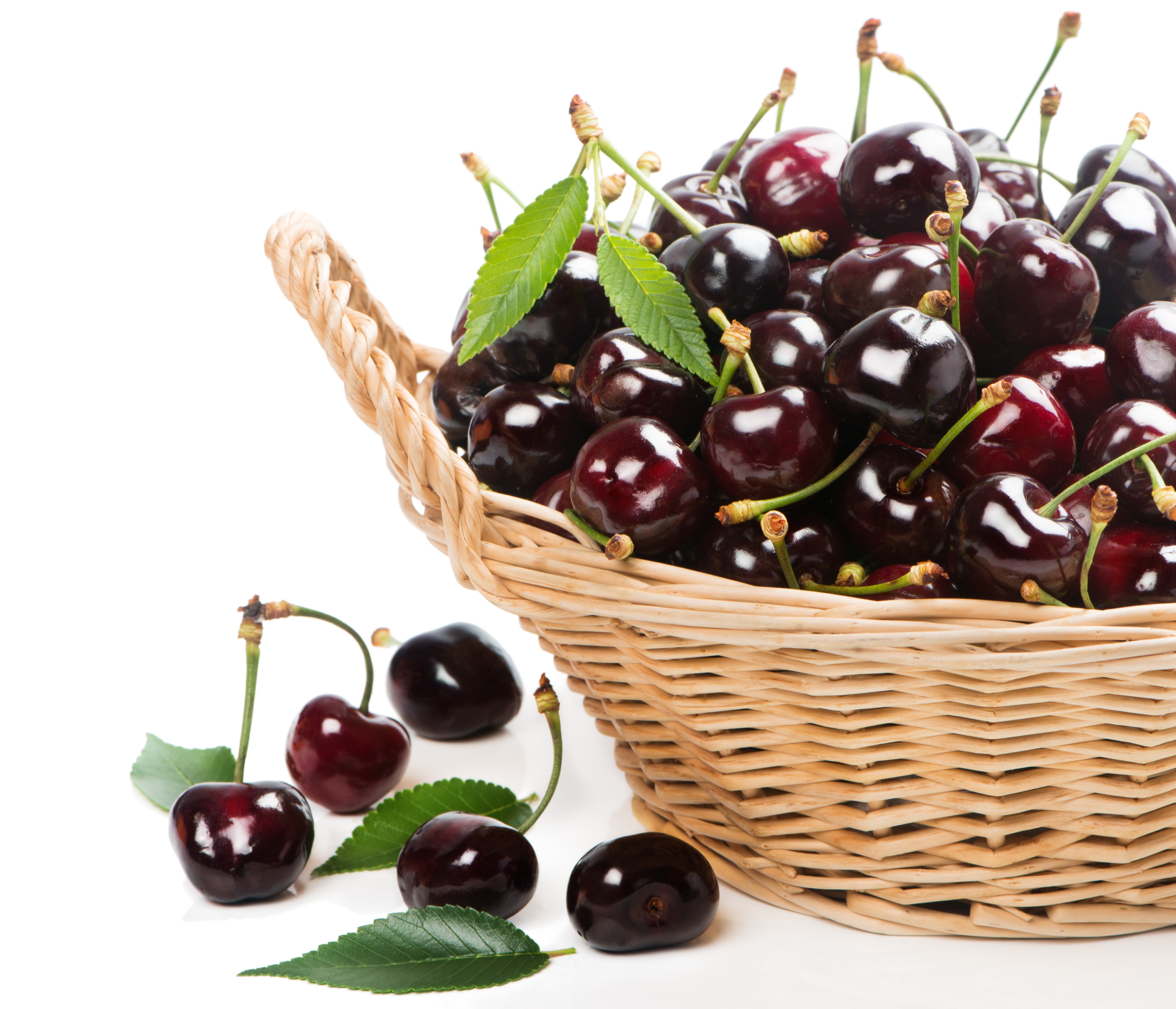 Обои черешня, ягоды, лесные ягоды, вишня, корзинка, вишенка, парное, сладенько, cherry, berries, basket, fresh, sweet разрешение 4350x3730 Загрузить