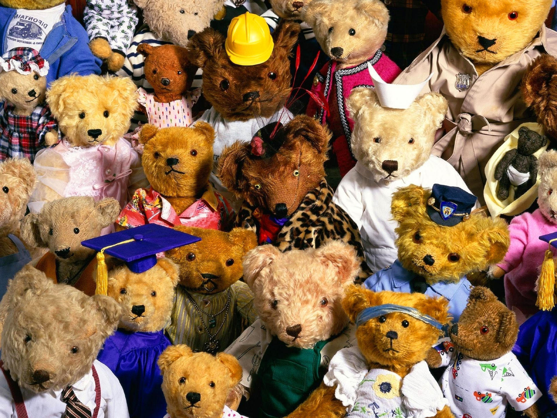 Обои мишки, игрушки, медведи, мягкие, медвежата, плюшевые, bears, toys, soft, plush разрешение 1920x1440 Загрузить