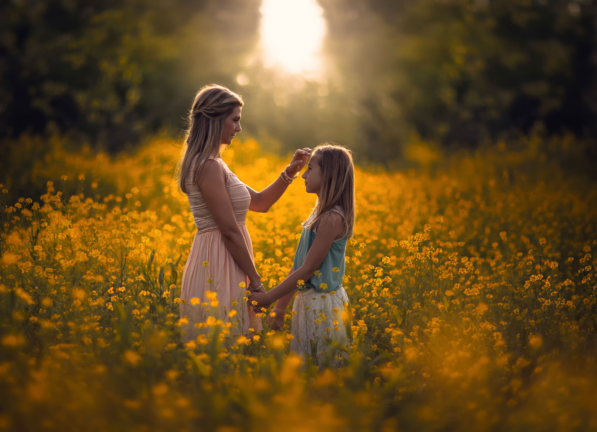 Обои свет, цветы, лето, дети, девочка, луг, любовь, мама, light, flowers, summer, children, girl, meadow, love, mom разрешение 2048x1481 Загрузить