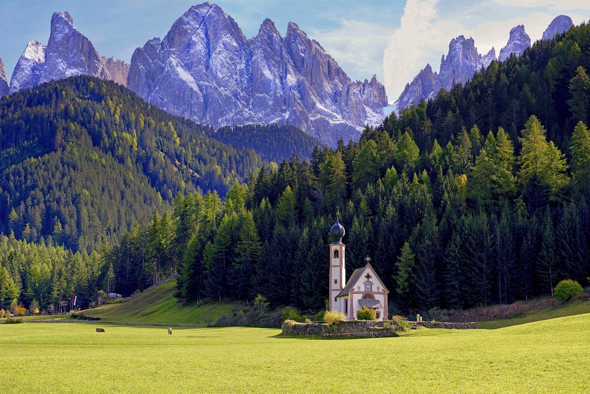 Val di Funes, Dolomites, Italy бесплатно