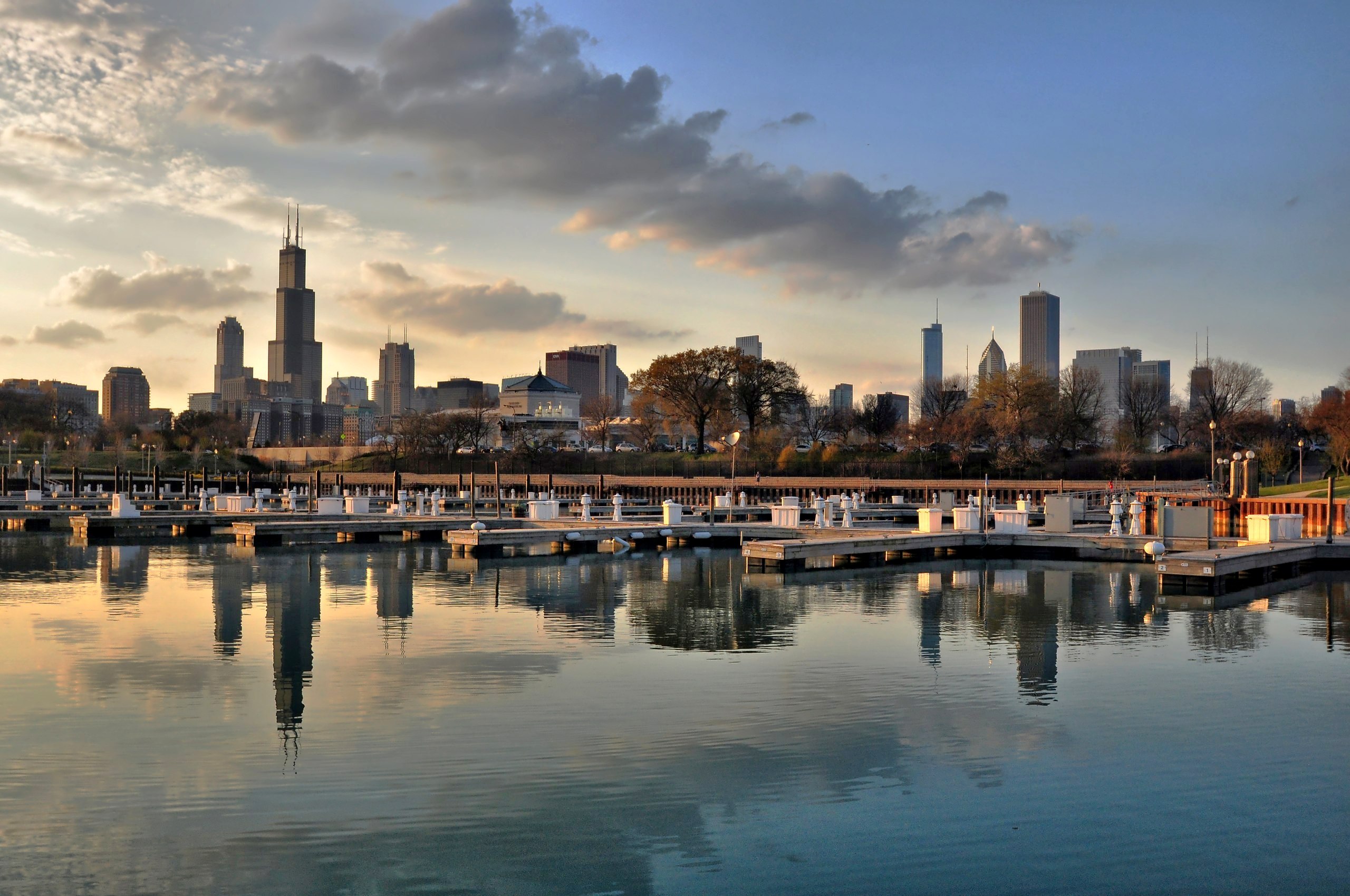 архитектура страны город Чикаго США без смс