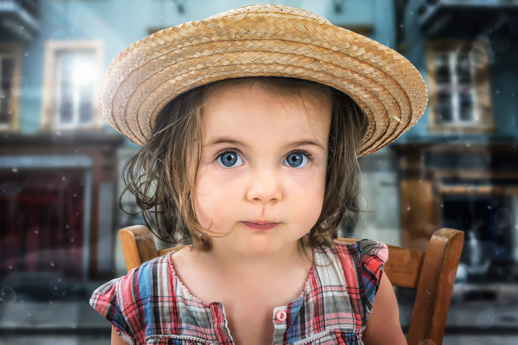 Обои портрет, взгляд, дети, девочка, шляпа, portrait, look, children, girl, hat разрешение 2000x1335 Загрузить