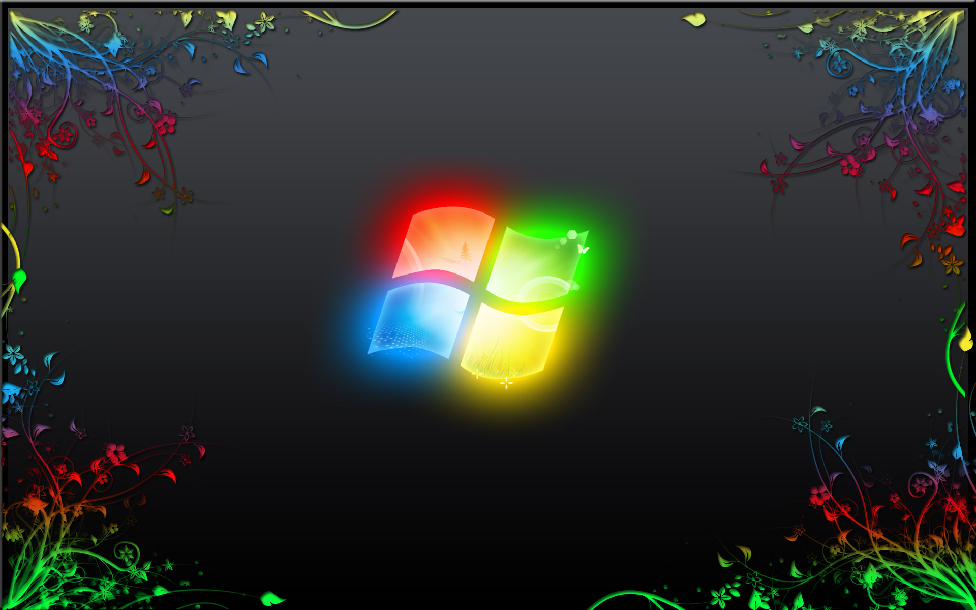 Скачать обои темный фон, операционная система, винда, the dark background,  operating system разрешение 1920x1200 #96820