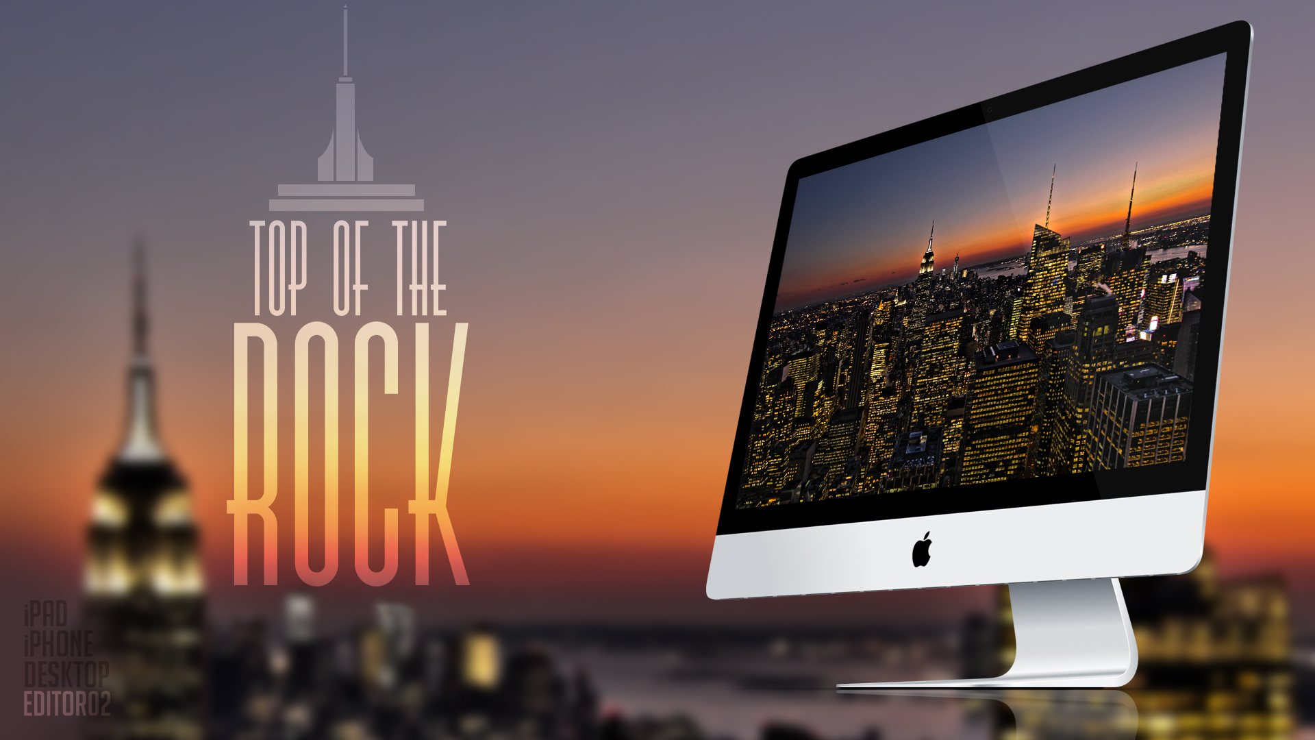 Обои надпись, монитор, эппл, top of the rock, the inscription, monitor, apple разрешение 1920x1080 Загрузить