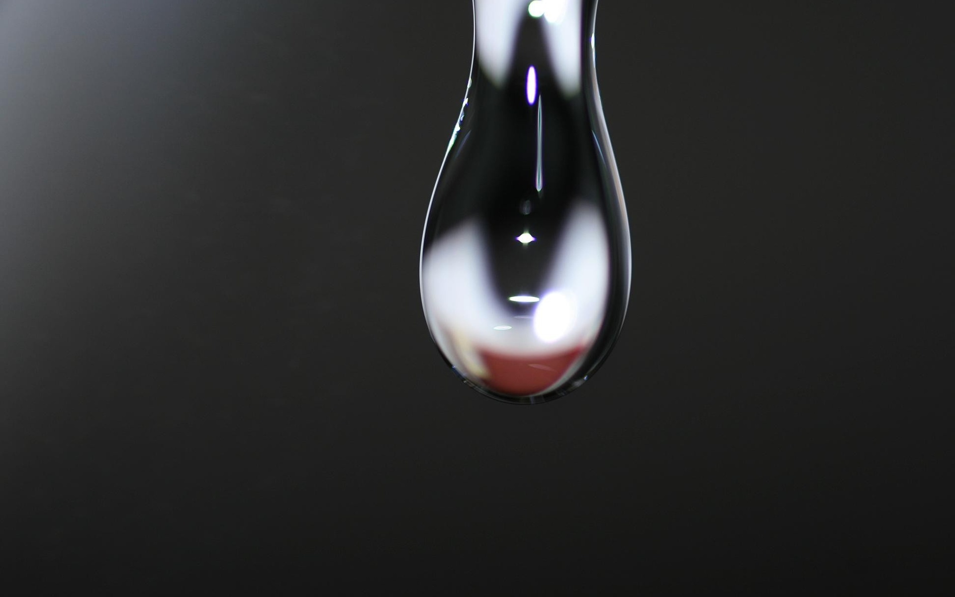 Обои вода, капля, черный фон, water, drop, black background разрешение 1920x1200 Загрузить