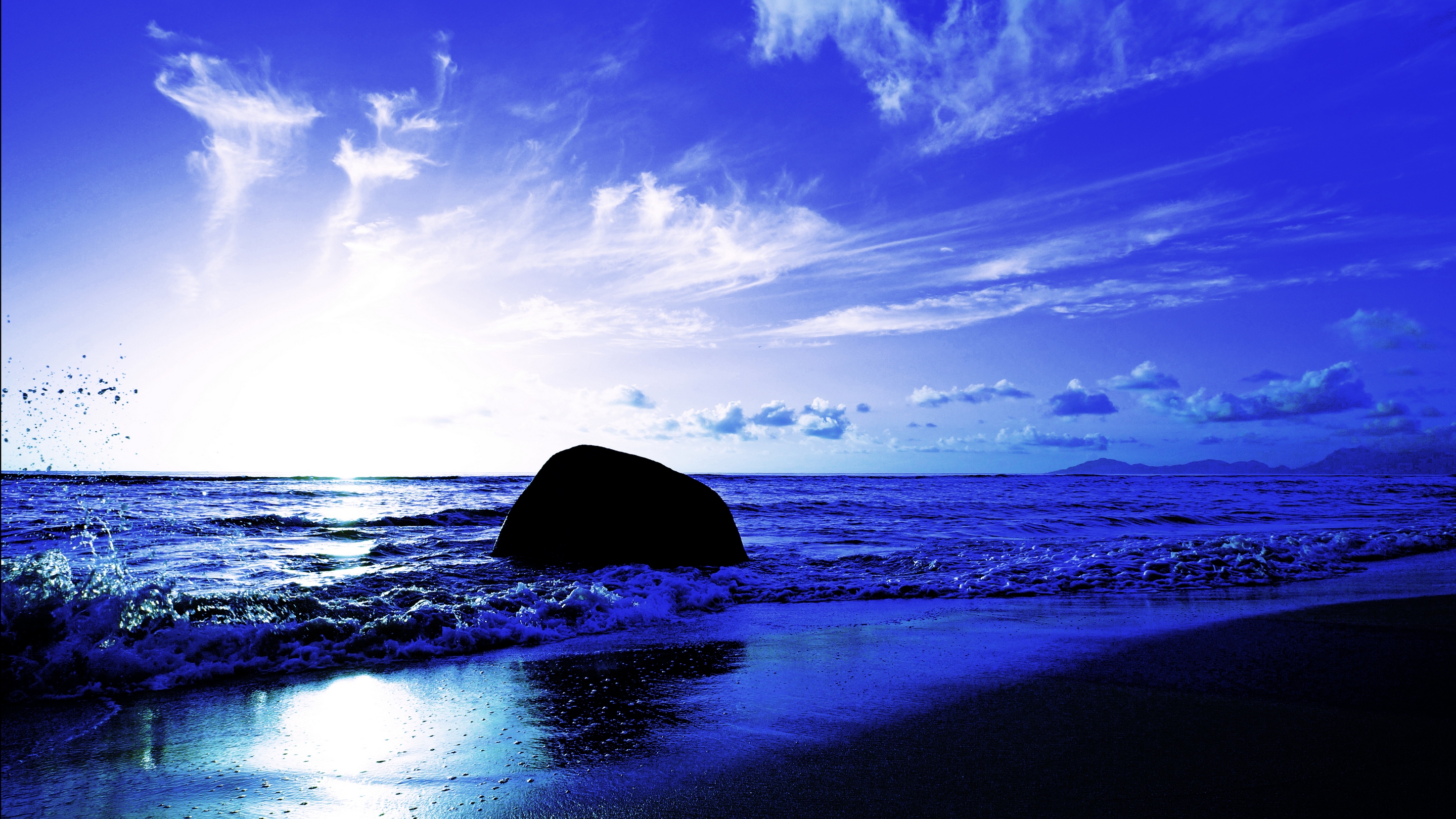 Обои берег, волны, закат, пейзаж, море, сейшельские острова, shore, wave, sunset, landscape, sea, seychelles разрешение 2880x1620 Загрузить
