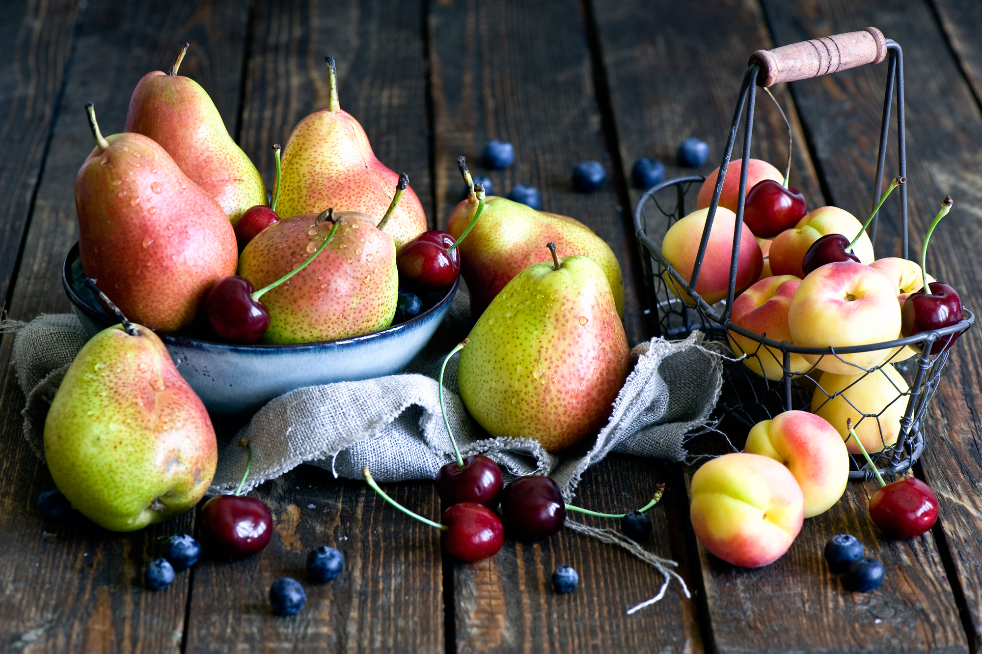 еда вишня яблоки персики фрукты скачать