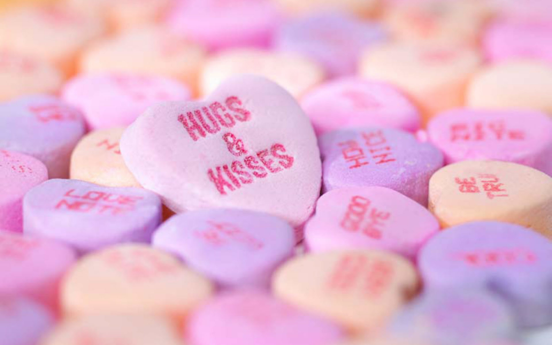 Обои макро, конфеты, сердце, hugs_kisses, macro, candy, heart разрешение 19...