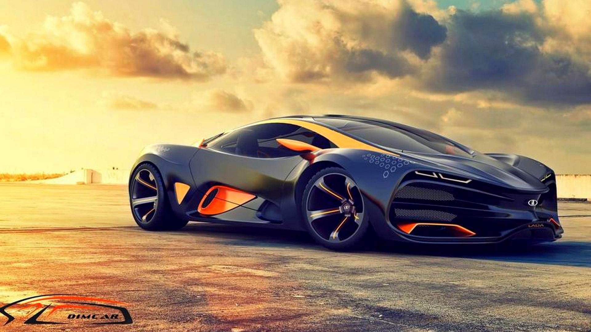 Обои солнце, автомобиль, неба, concept, концепт, суперкар, лада, the sun, car, sky, the concept, supercar, lada разрешение 1920x1080 Загрузить