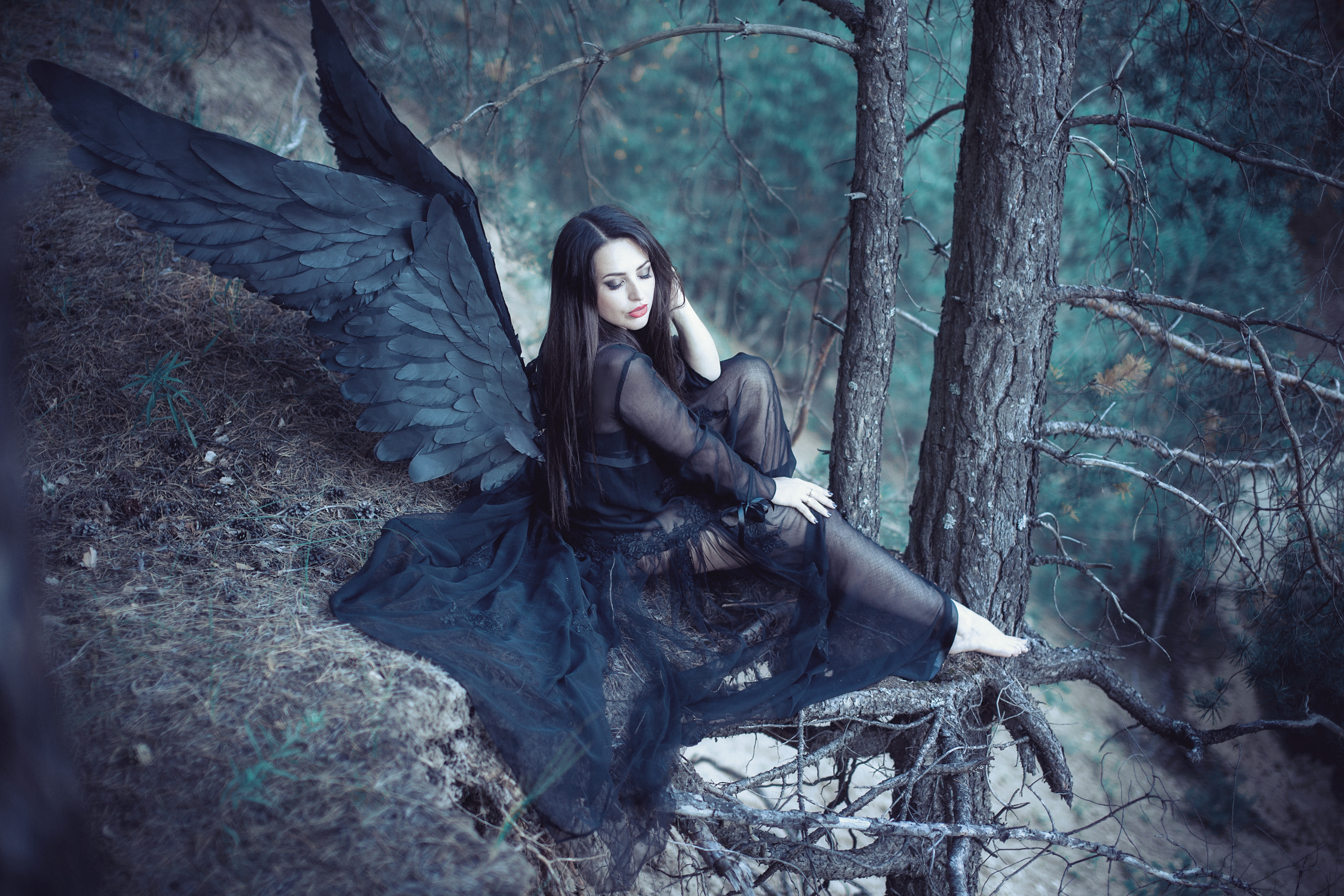 Читать крылья ночи. Фотосессии в стиле фэнтези. Образ ведьмы. Фотосессия в стиле ведьмы в лесу. Мистический образ.