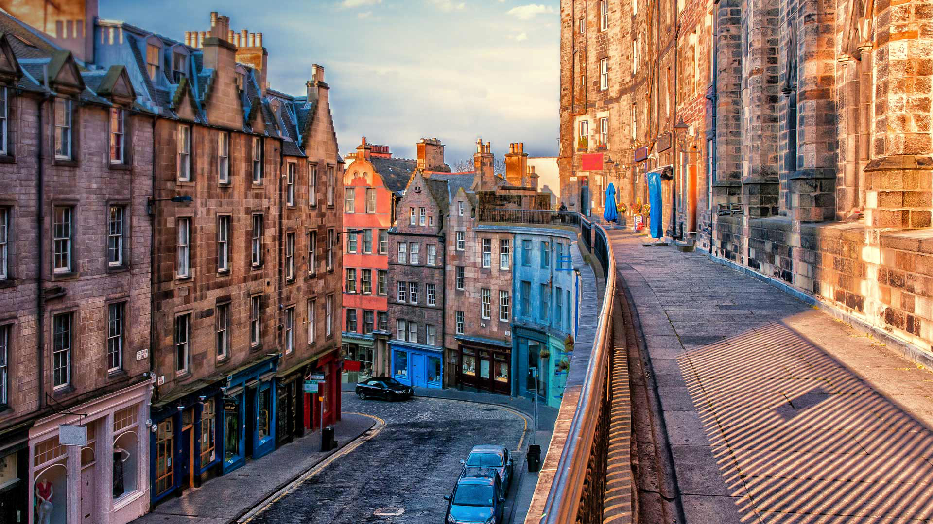 Обои дома, улица, шотландия, эдинбург, home, street, scotland, edinburgh разрешение 1920x1080 Загрузить