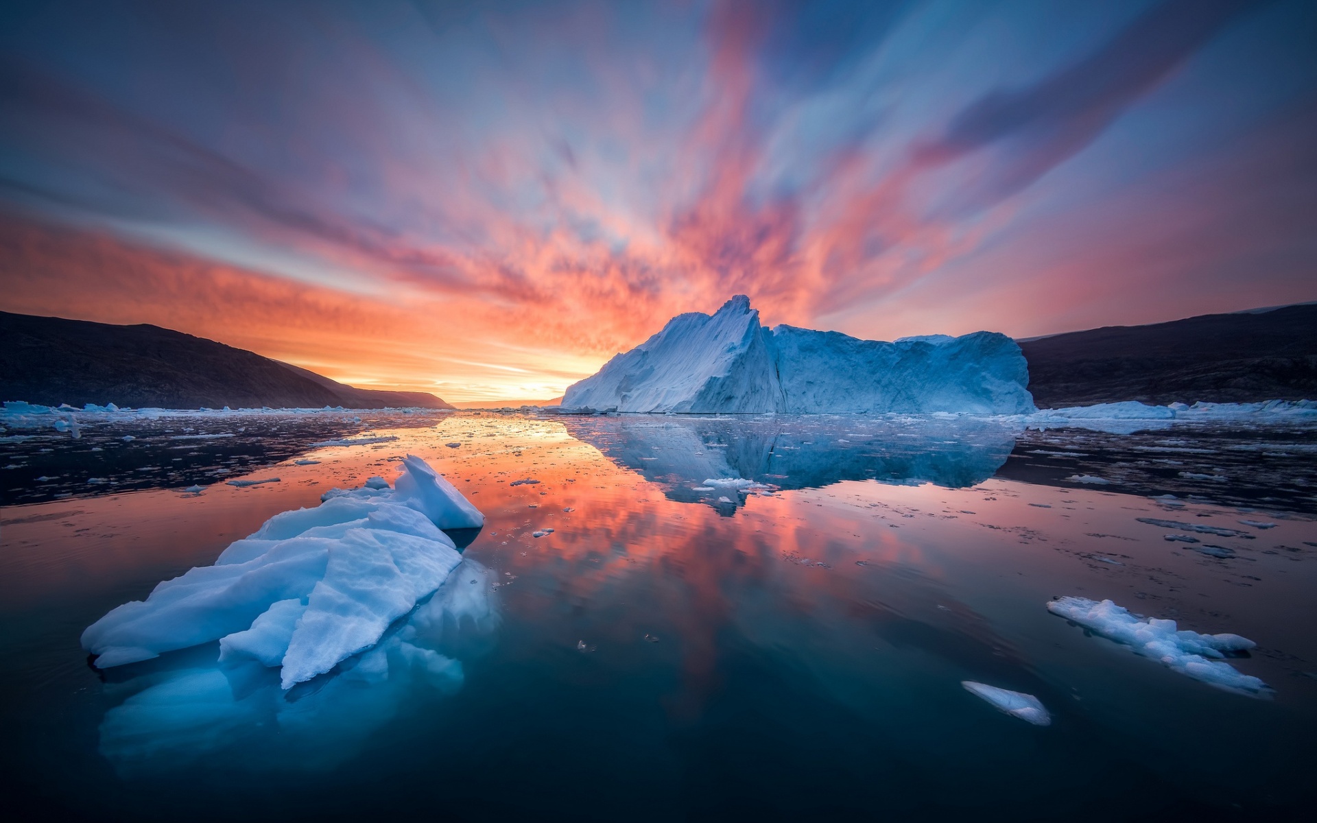 Обои природа, пейзаж, айсберг, льды, арктика, nature, landscape, iceberg, ice, arctic разрешение 1920x1200 Загрузить