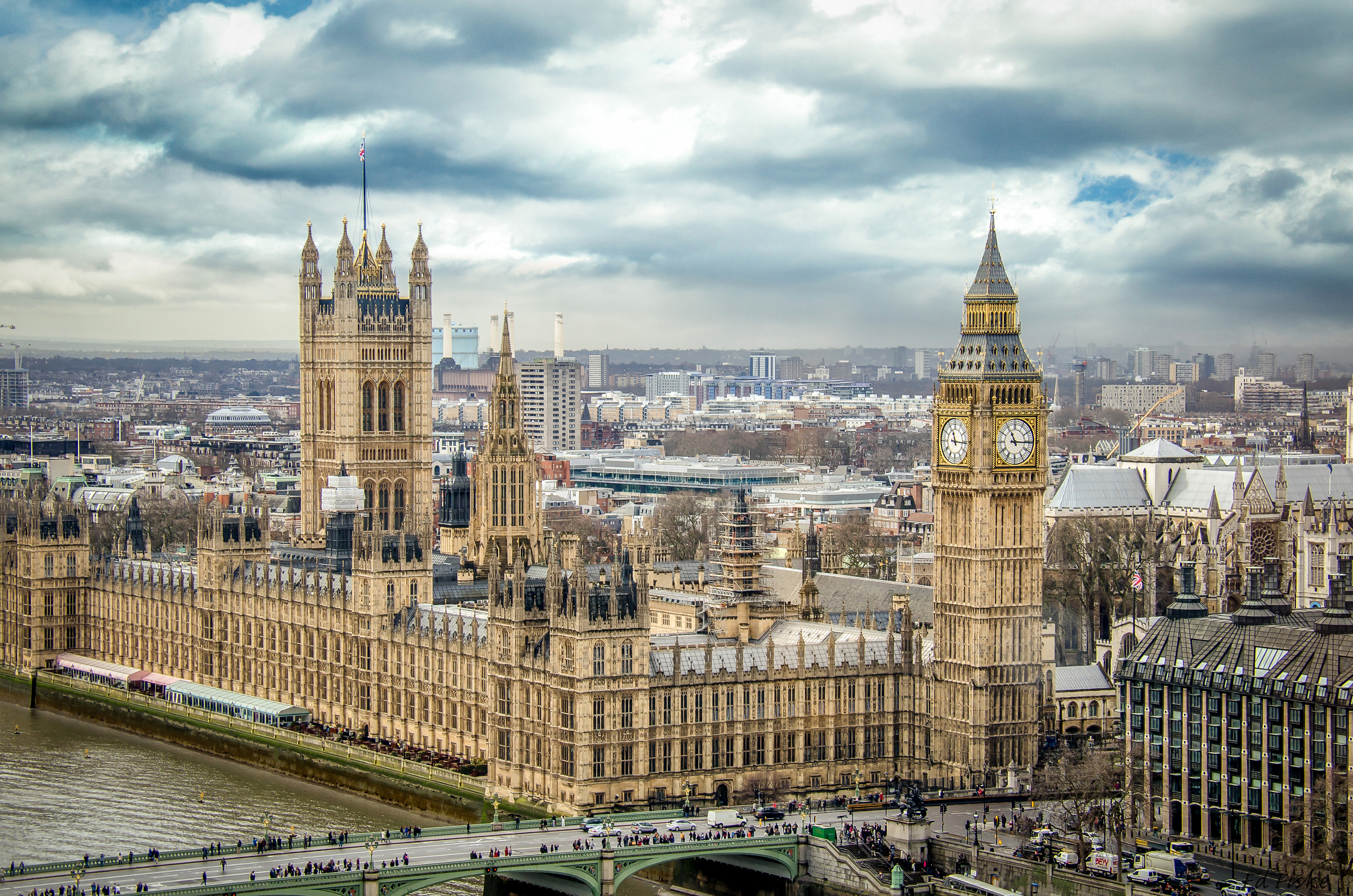 Big Ben, Houses of Parliament, London, England скачать