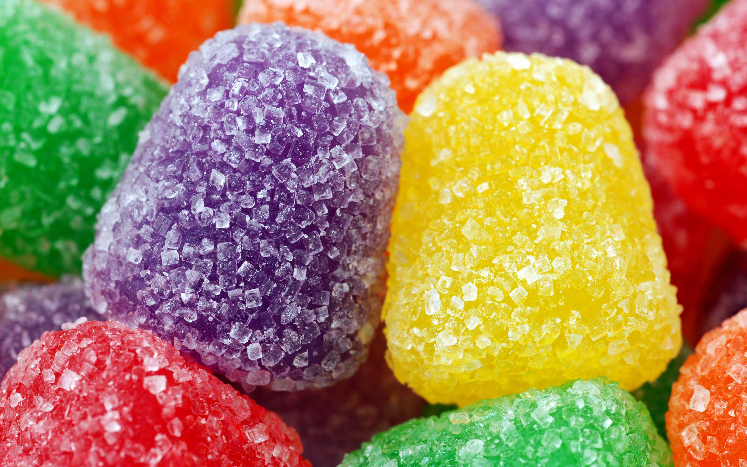 Обои разноцветные, конфеты, сладкое, сахар, мармелад, colorful, candy, sweet, sugar, marmalade разрешение 2880x1800 Загрузить