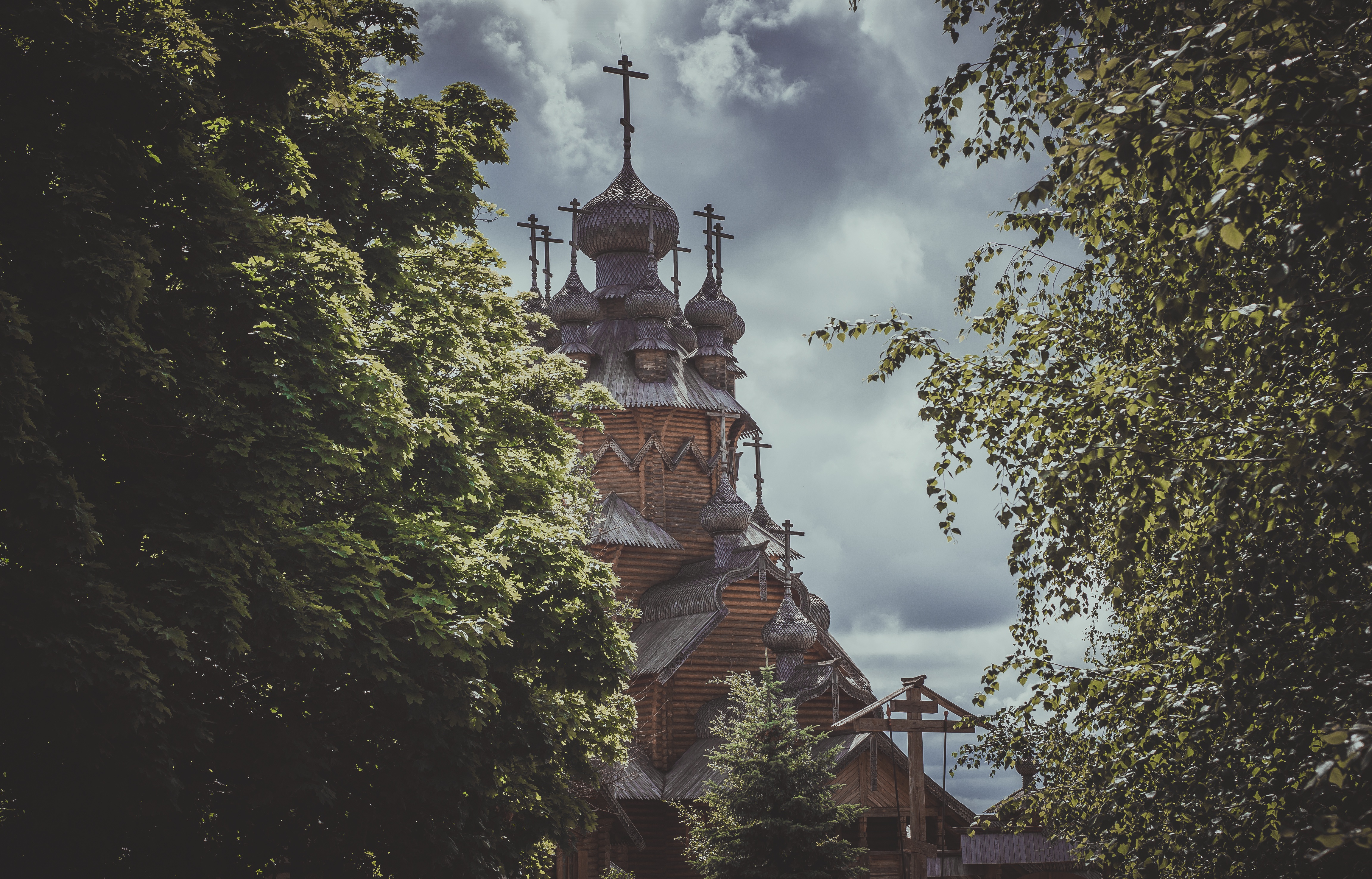 Обои природа, пейзаж, церковь, монастырь, святогорск, nature, landscape, church, the monastery, svyatogorsk разрешение 4607x2952 Загрузить