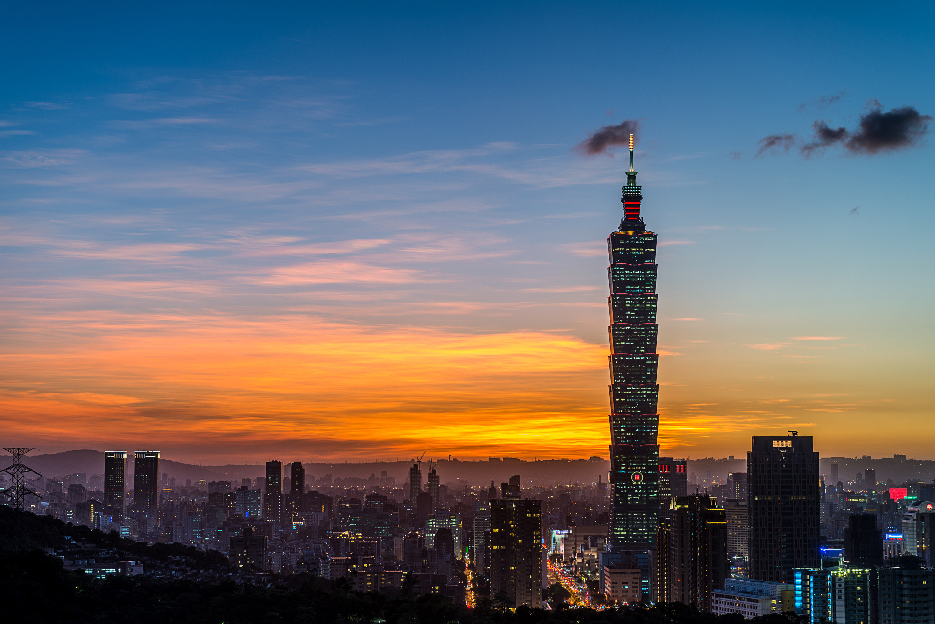 Обои башня, тайбэй, тайвань, китай, tower, taipei, taiwan, china разрешение 3000x2002 Загрузить