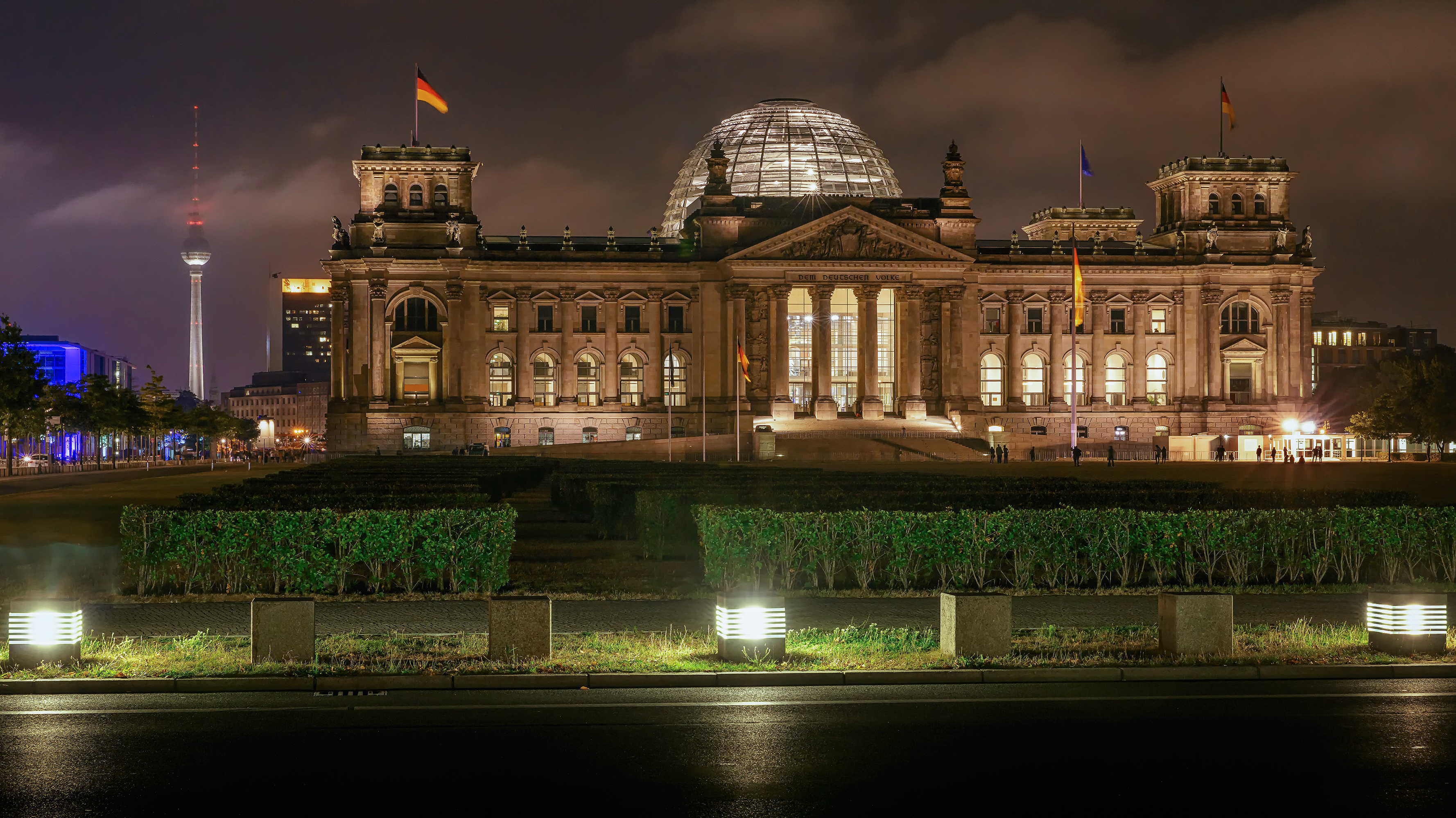 Обои вечер, здание, германия, берлин, рейхстаг, the evening, the building, germany, berlin, the reichstag разрешение 3556x2000 Загрузить