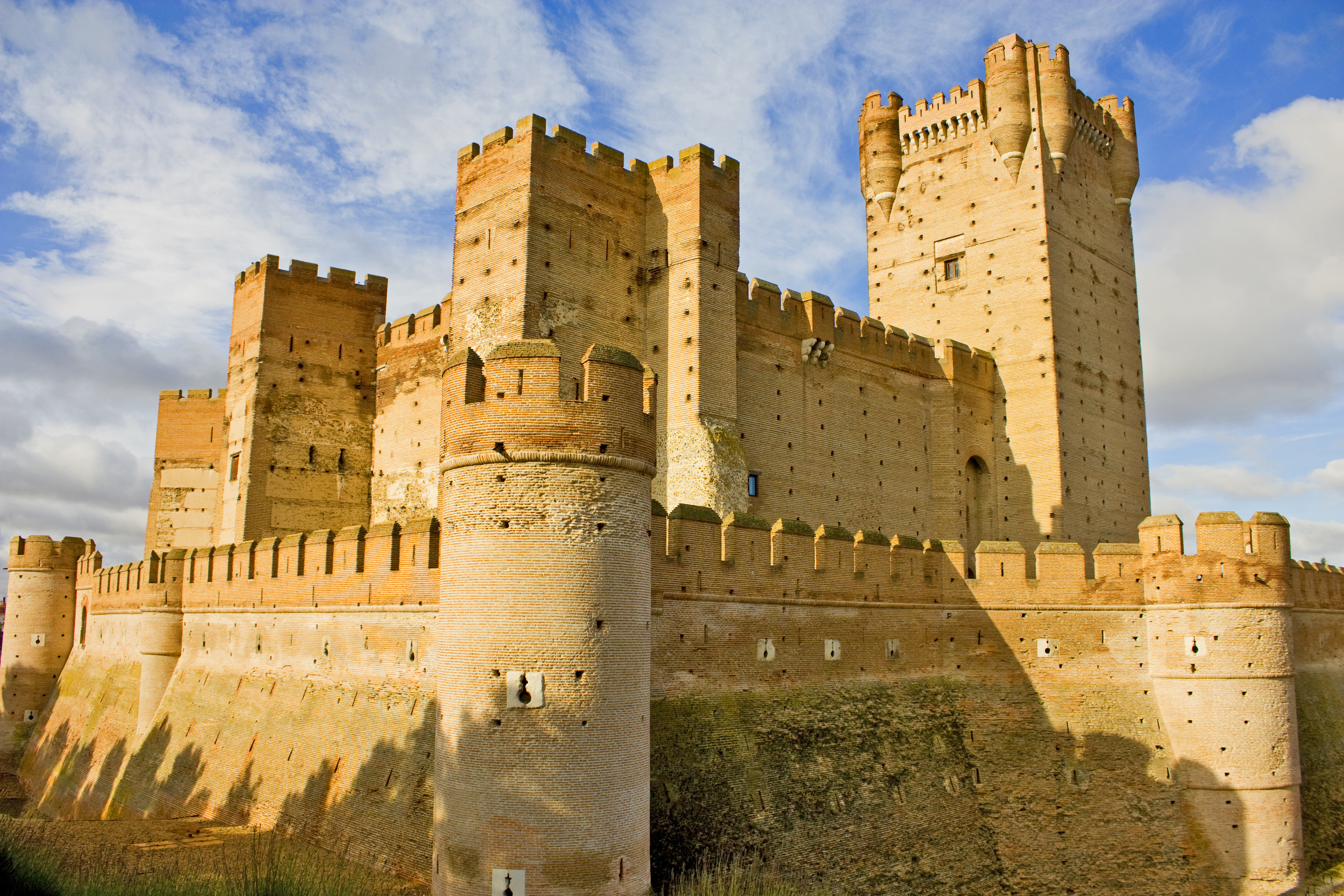Обои замок, испания, castillo de la mota, замок ла-мота, castle, spain, the castle of la mota разрешение 4272x2848 Загрузить
