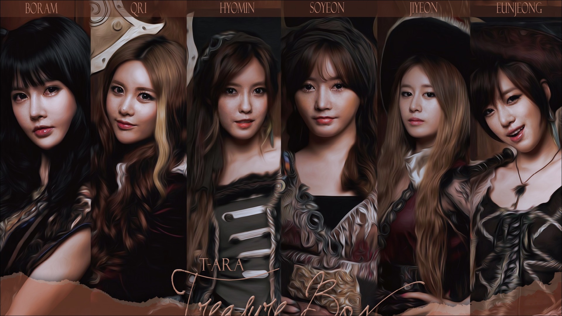 Обои t-ara разрешение 1920x1080 Загрузить