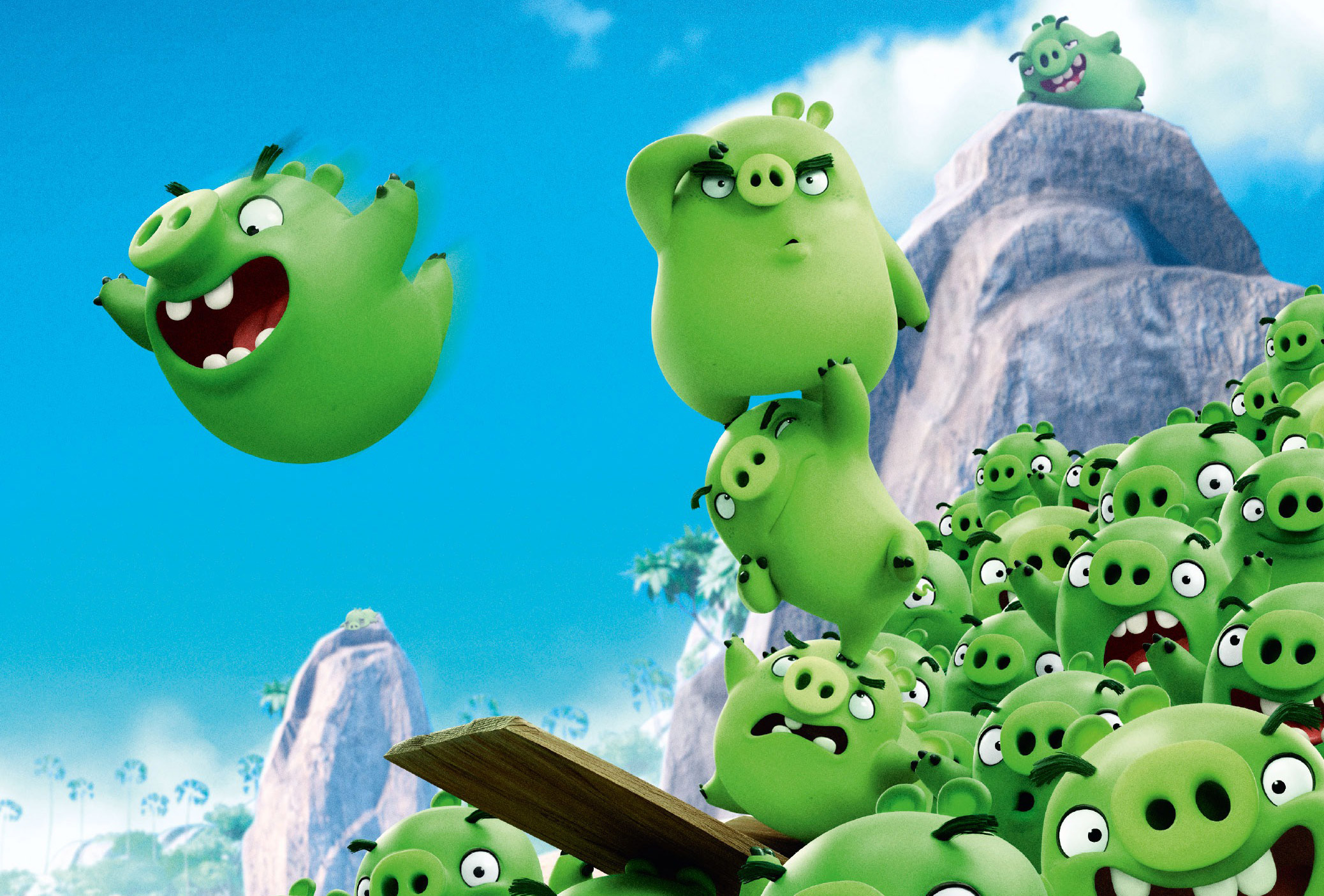 Скачать обои кино, rovio, animatem movie, кинотеатр, bad piggies разрешение  480x272 #185294