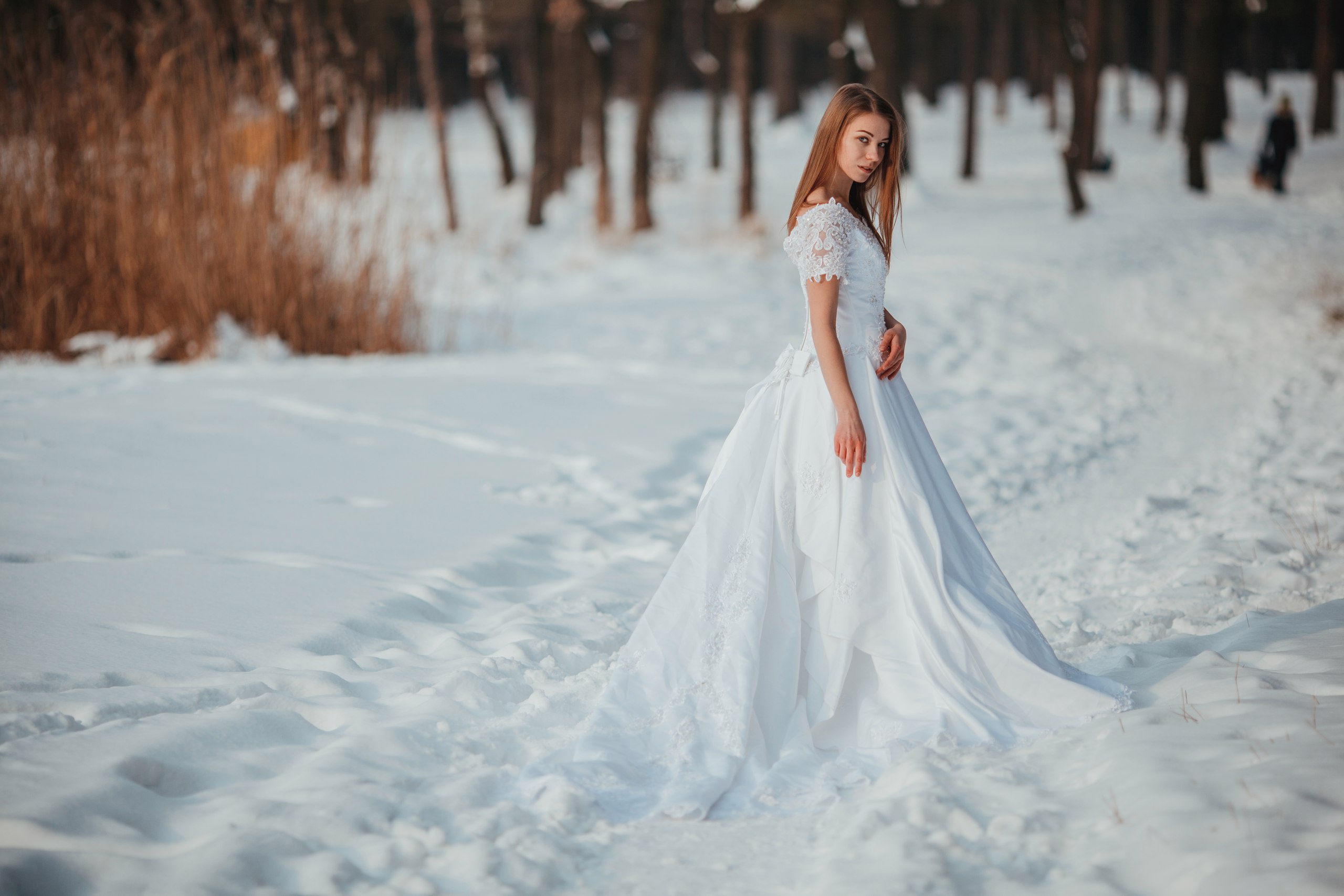 Белое Платье Белый Снег
