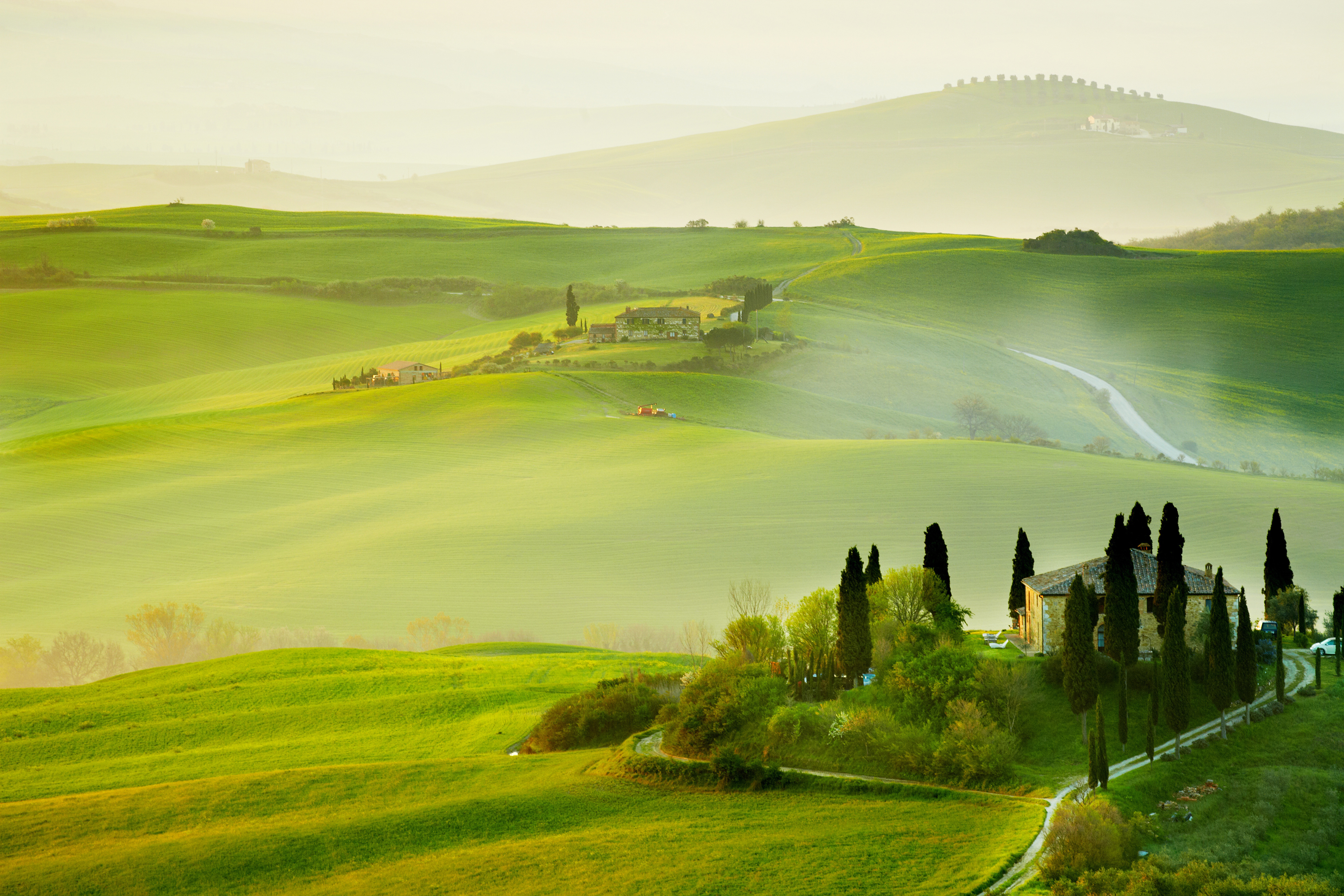 Обои деревья, холмы, природа, поля, лето, италия, тоскана, san quirico´orcia, trees, hills, nature, field, summer, italy, tuscany, san quiricoorcia разрешение 4000x2667 Загрузить