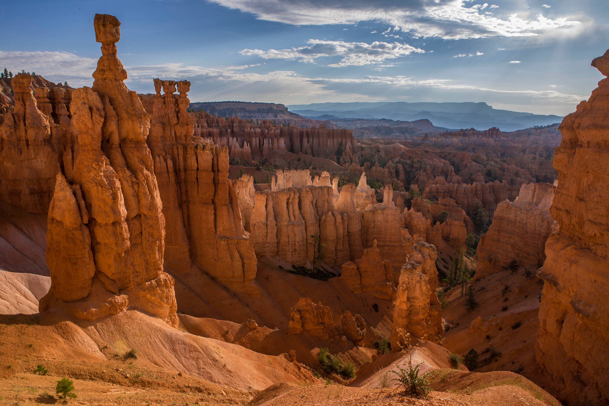 Обои горы, скалы, каньон, сша, ущелье, юта, брайс-каньон, mountains, rocks, canyon, usa, gorge, utah, bryce canyon разрешение 2048x1365 Загрузить