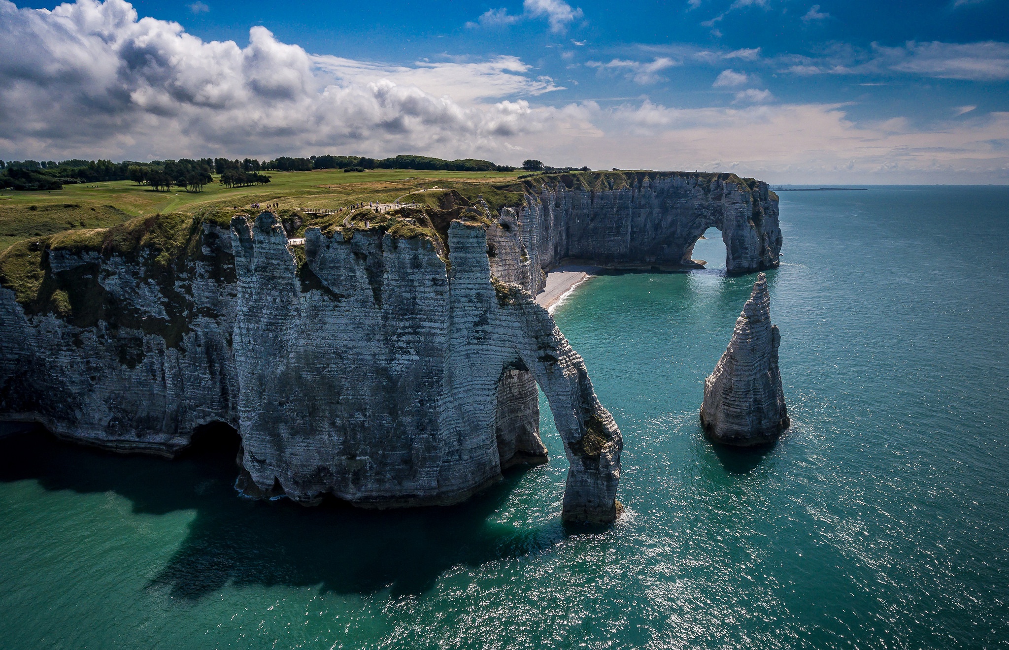 Скалы в Этрете, Нормандия, Франция
