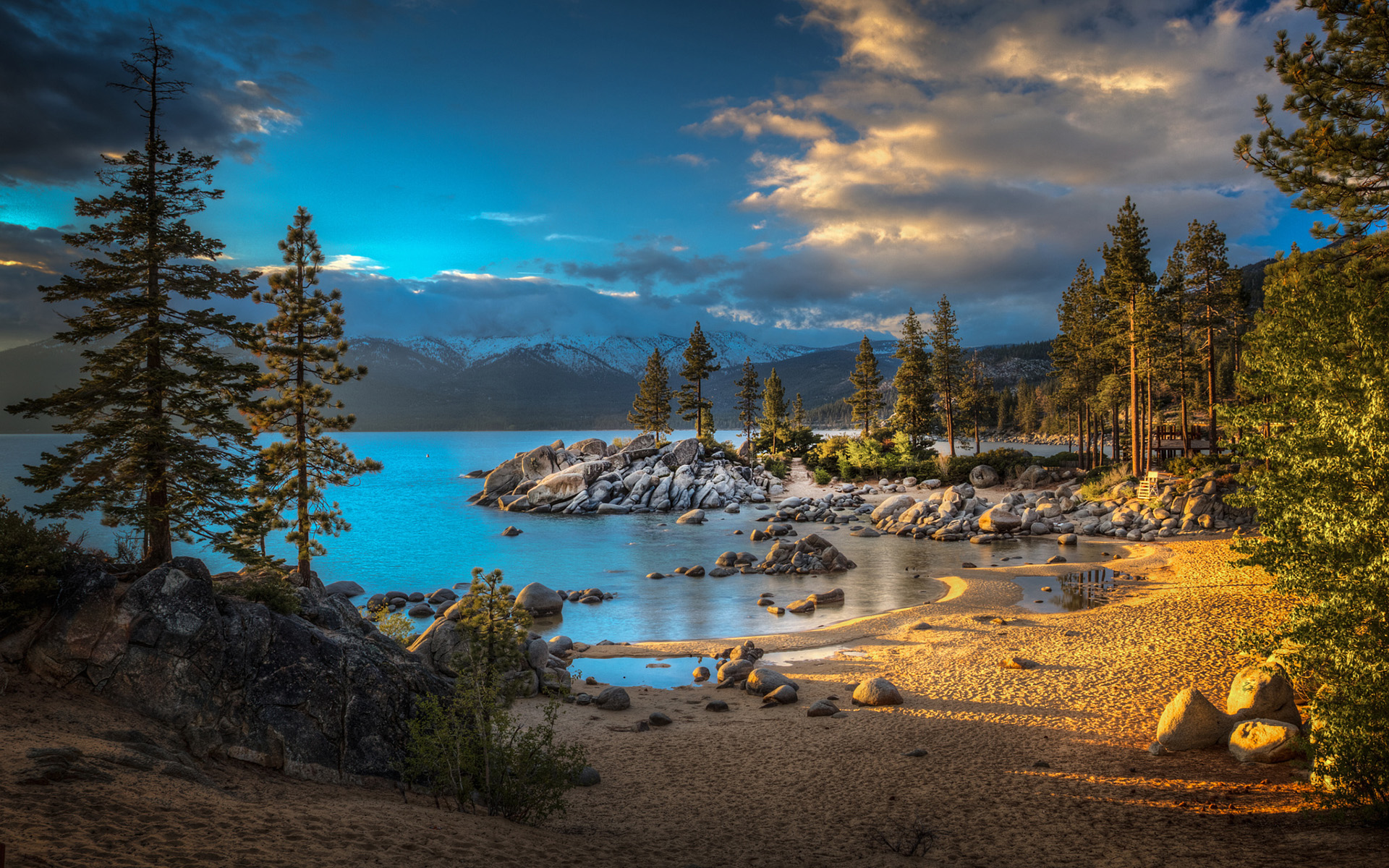 Обои озеро, природа, лес, пейзаж, песок, гавань, roy o brien, lake, nature, forest, landscape, sand, harbour, roy o'brien разрешение 1920x1200 Загрузить