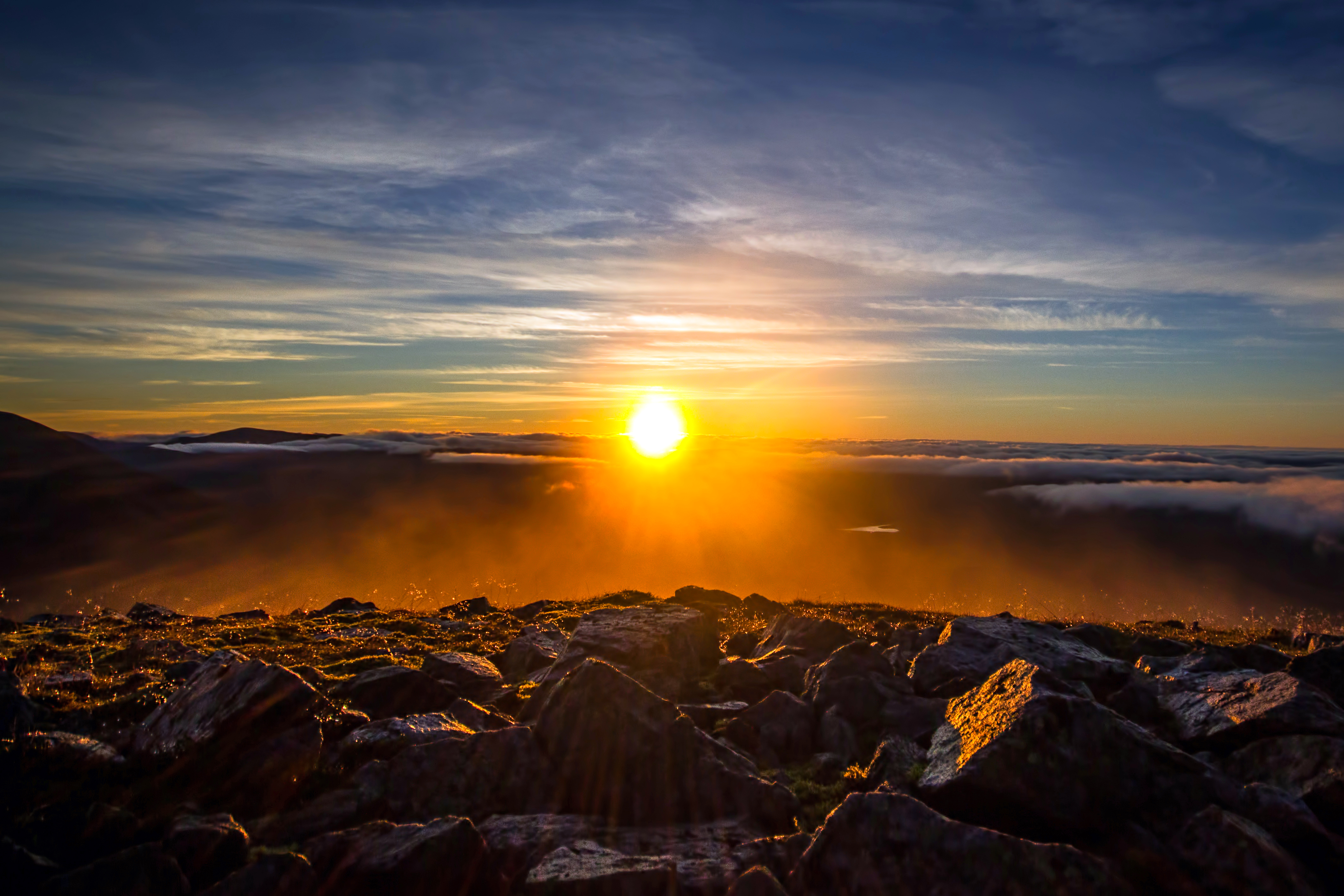 Обои камни, закат, пейзаж, 2, stones, sunset, landscape разрешение 4243x2829 Загрузить